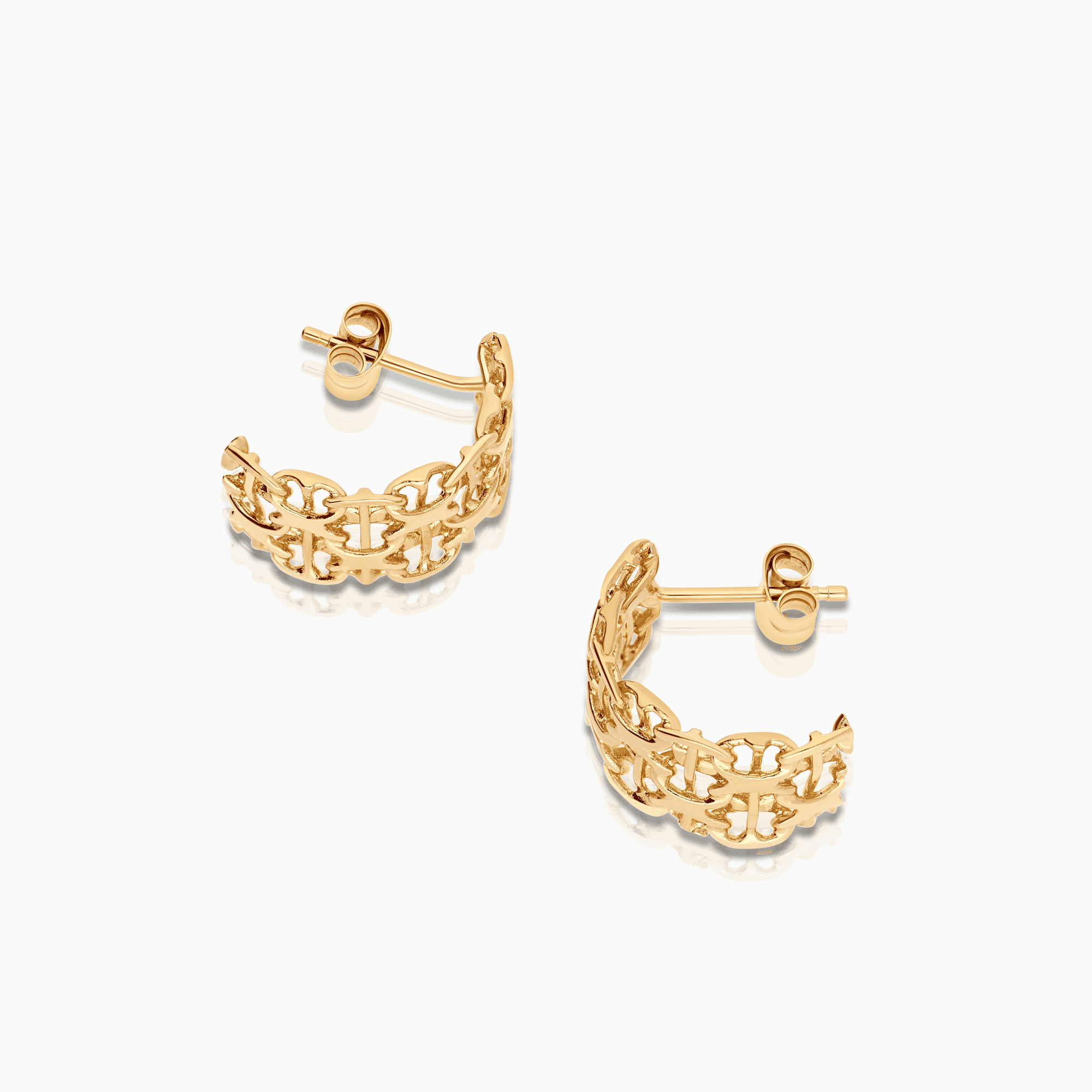X-Link Earrings 3.46g 18K Gold