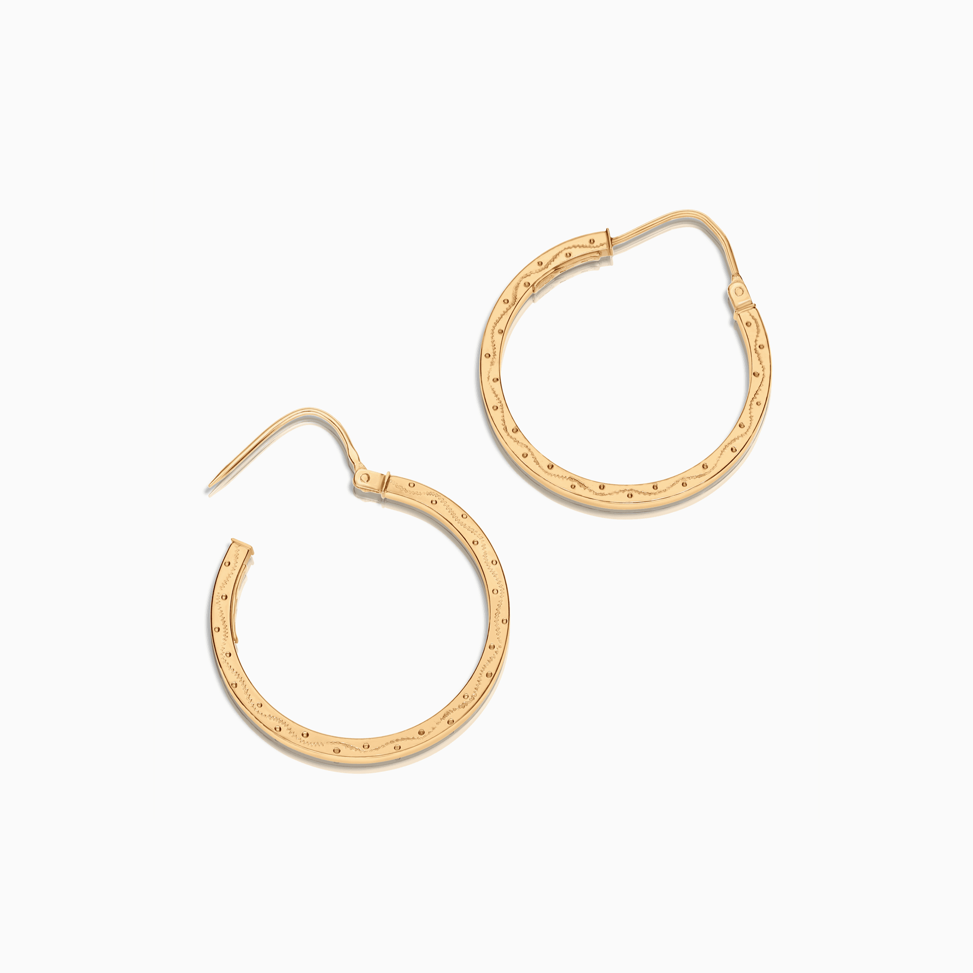 Gold hoop earrings 2.80g 18K gold