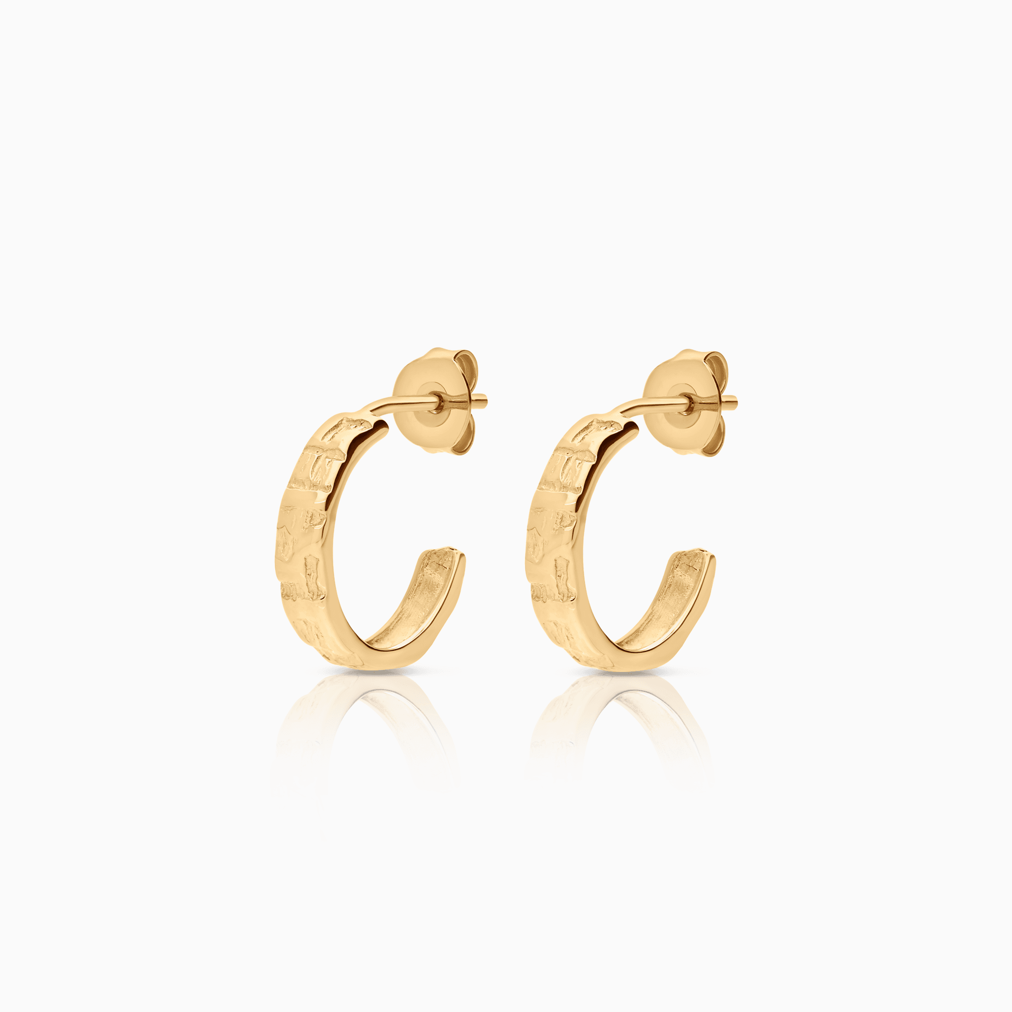 Gold hoop earrings 2.50g 18K gold
