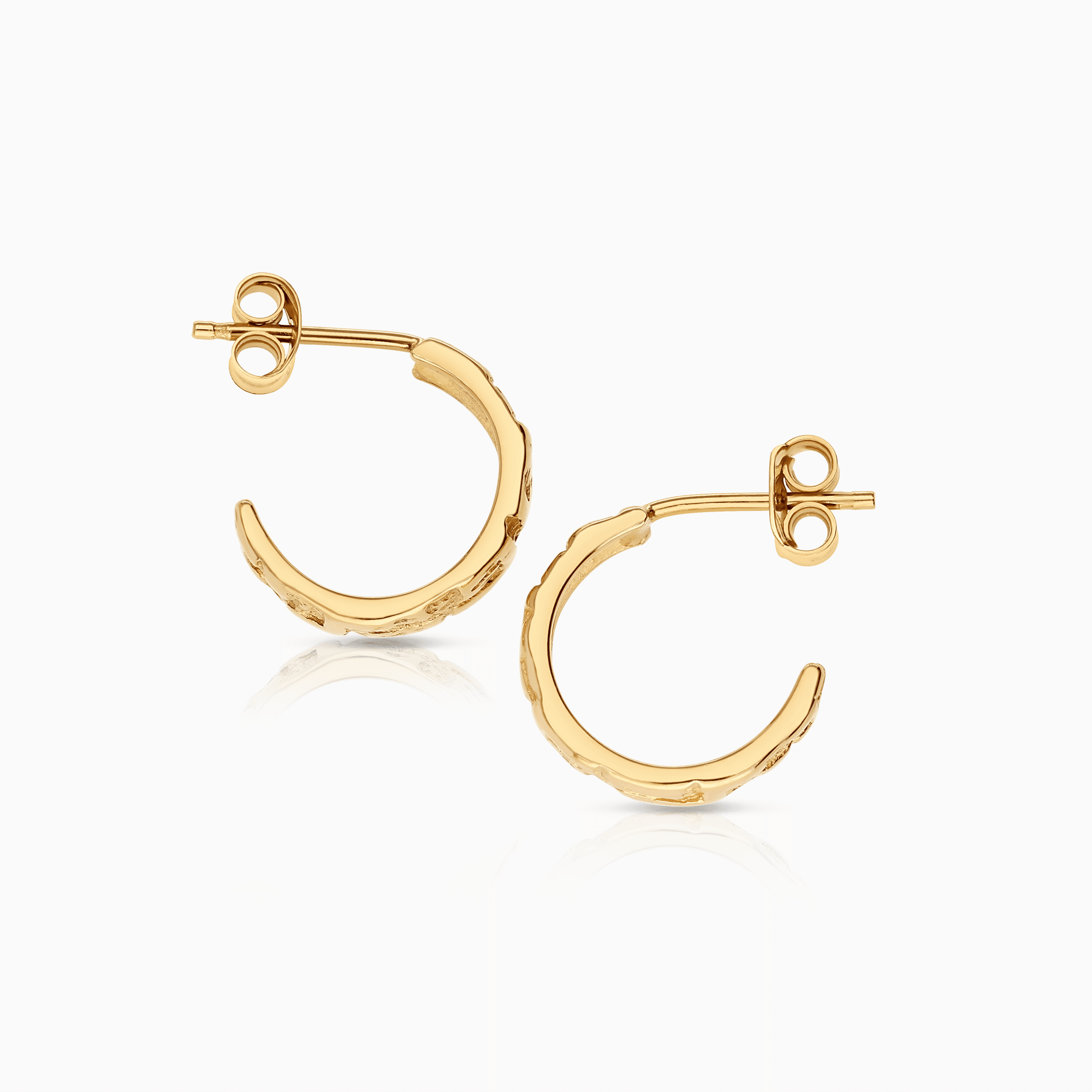 Gold hoop earrings 2.50g 18K gold