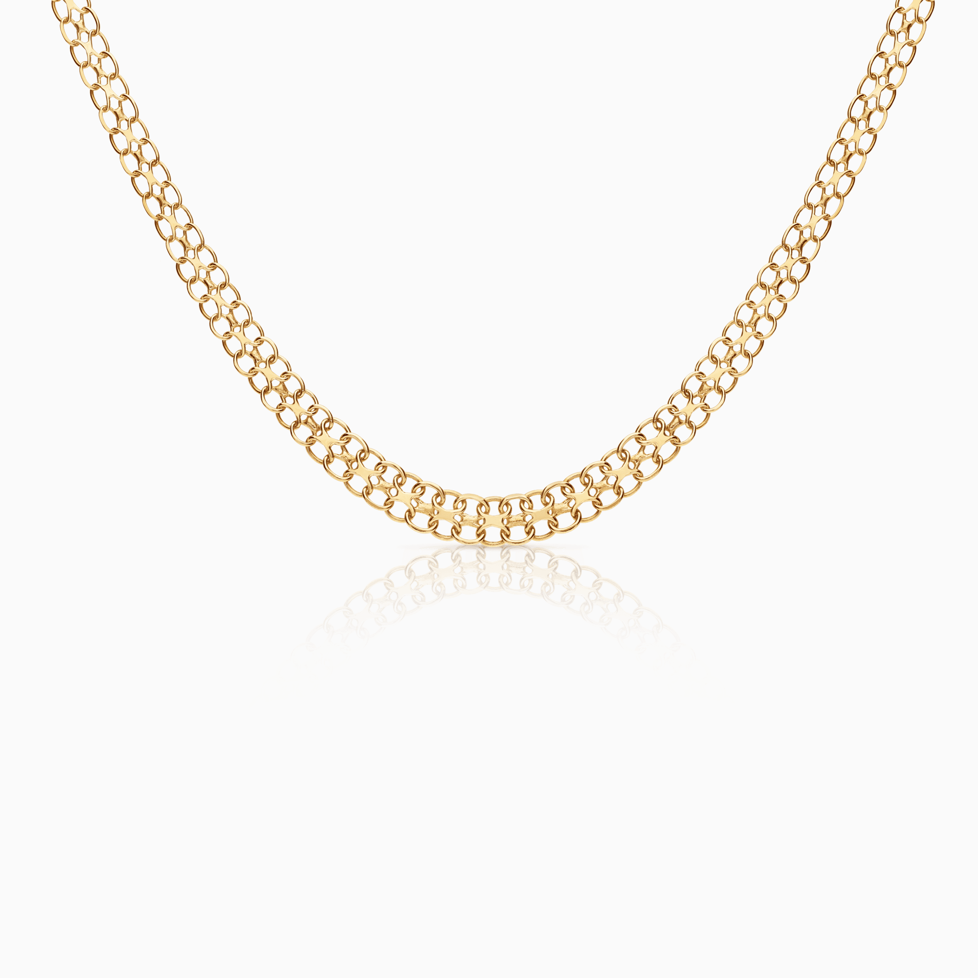 X-link necklace 9.29g 18K gold