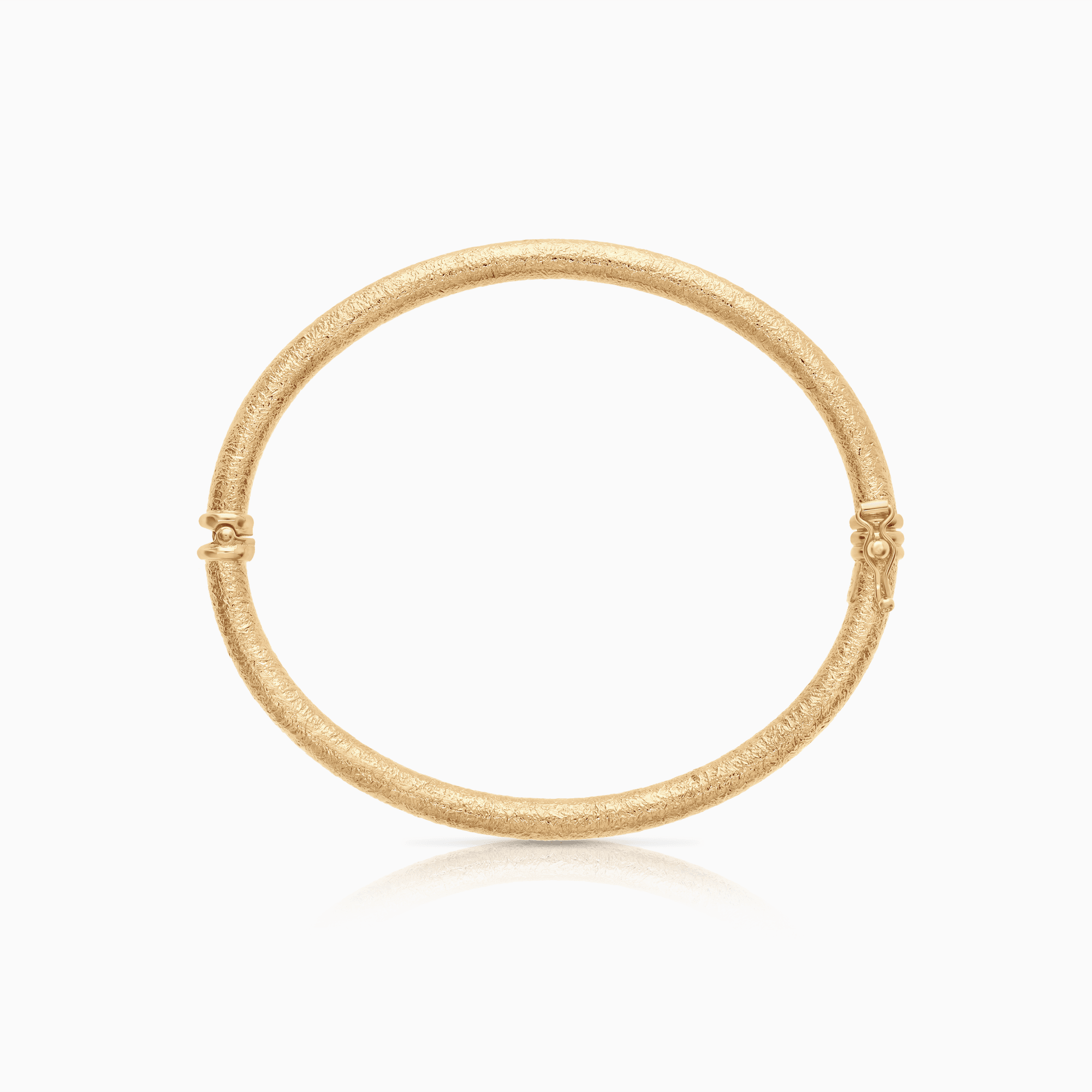 Brushed bangle 6.15g 14K gold