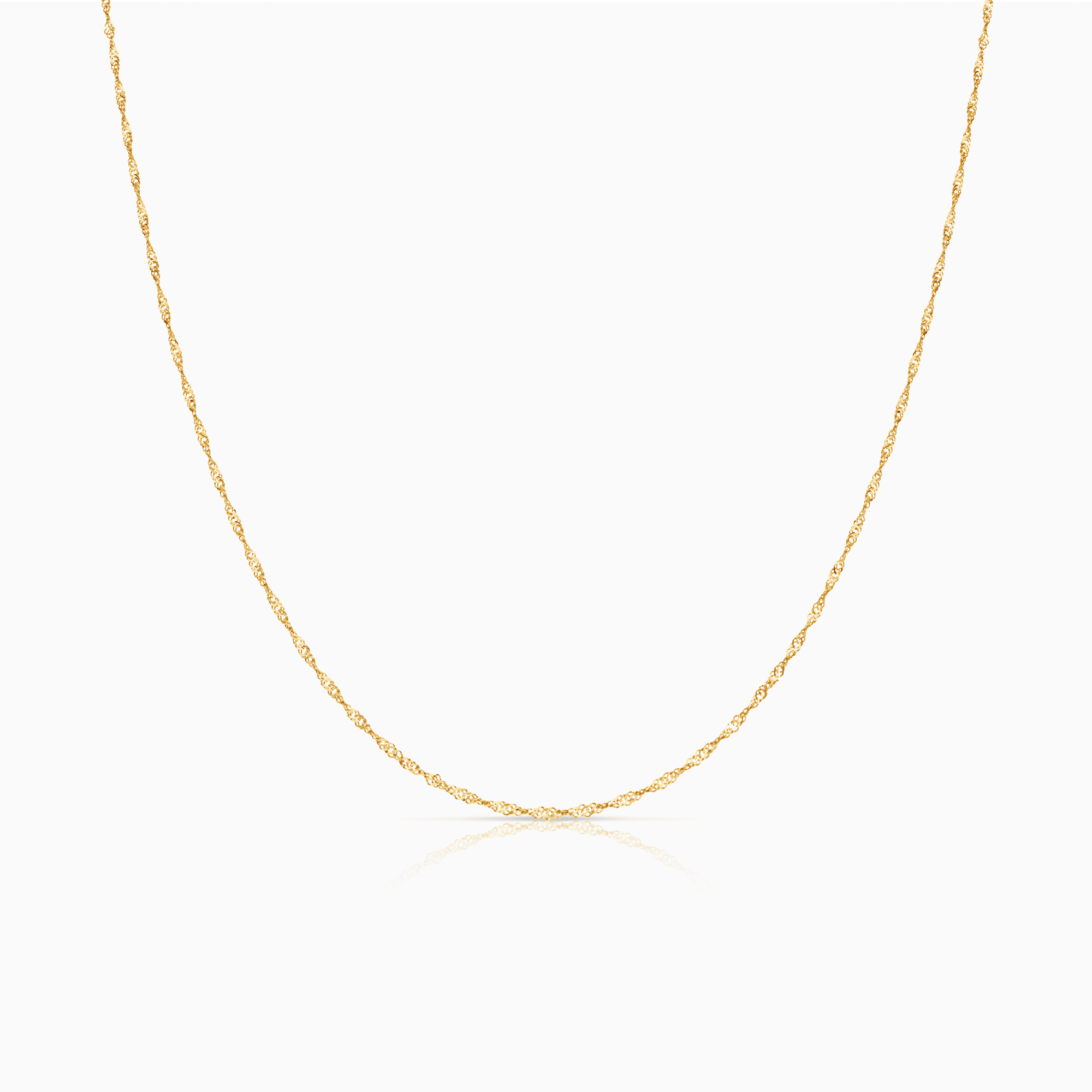 Singapore chain 44cm 18K gold