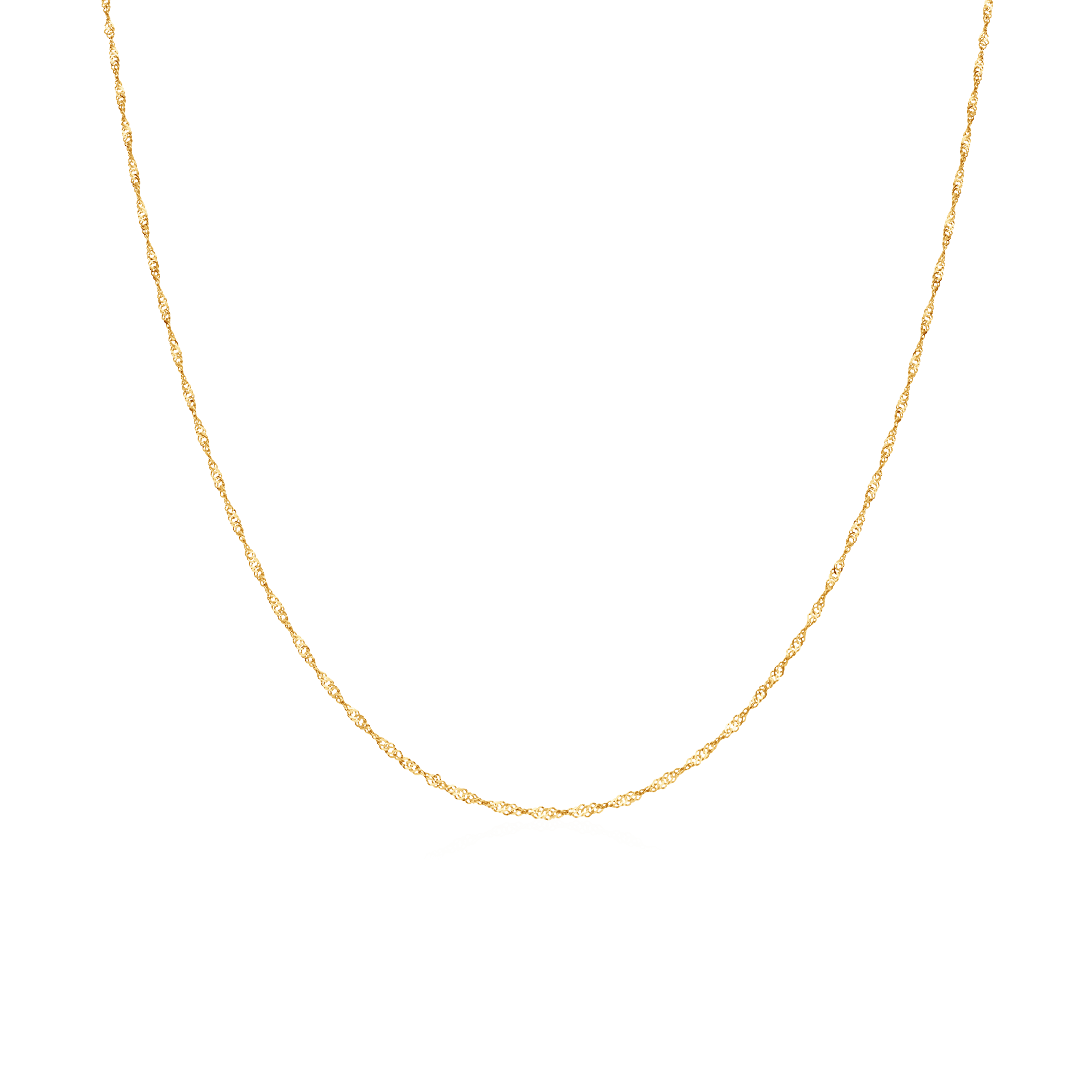 Singapore chain 44cm 18K gold