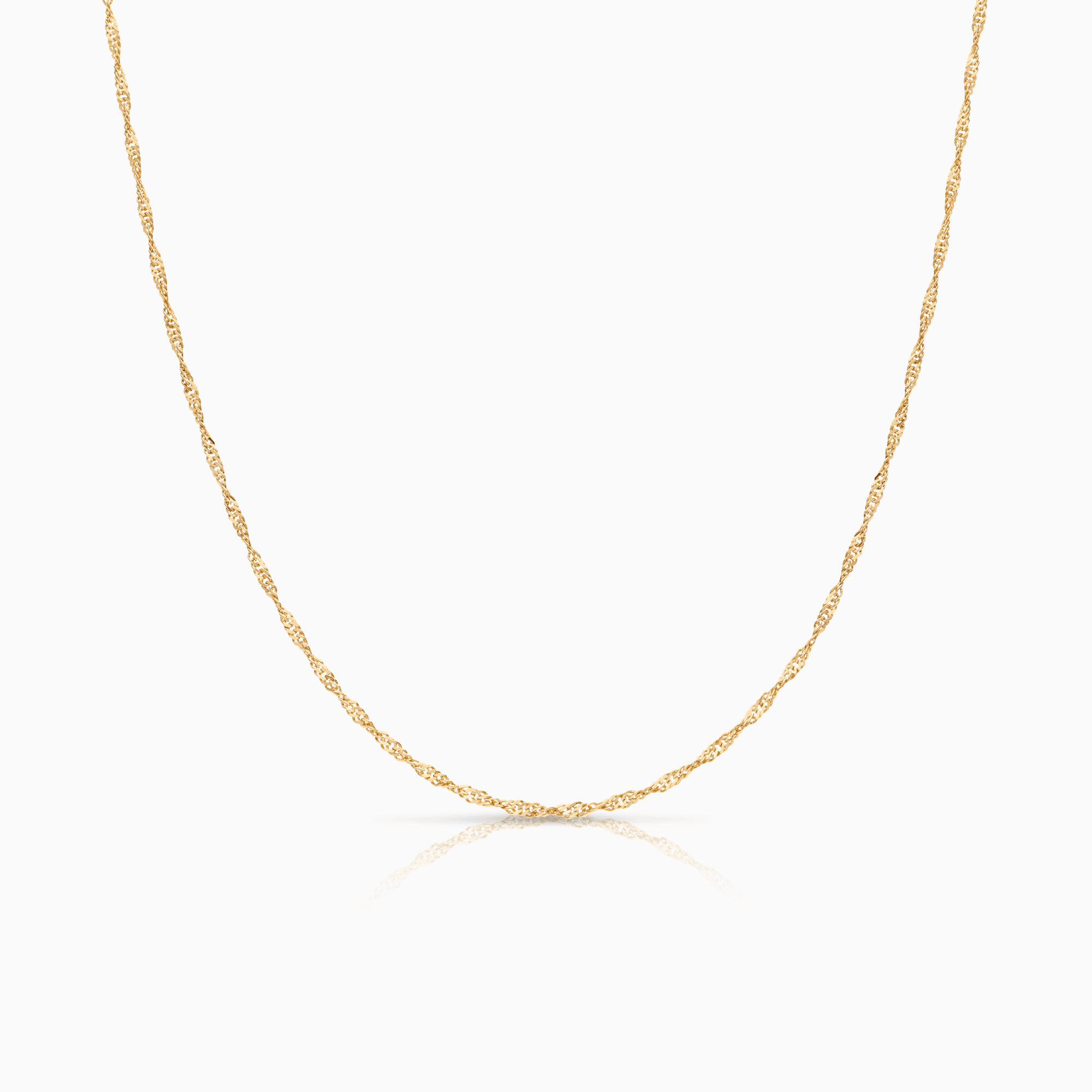Singapore chain 41.5cm 18K gold