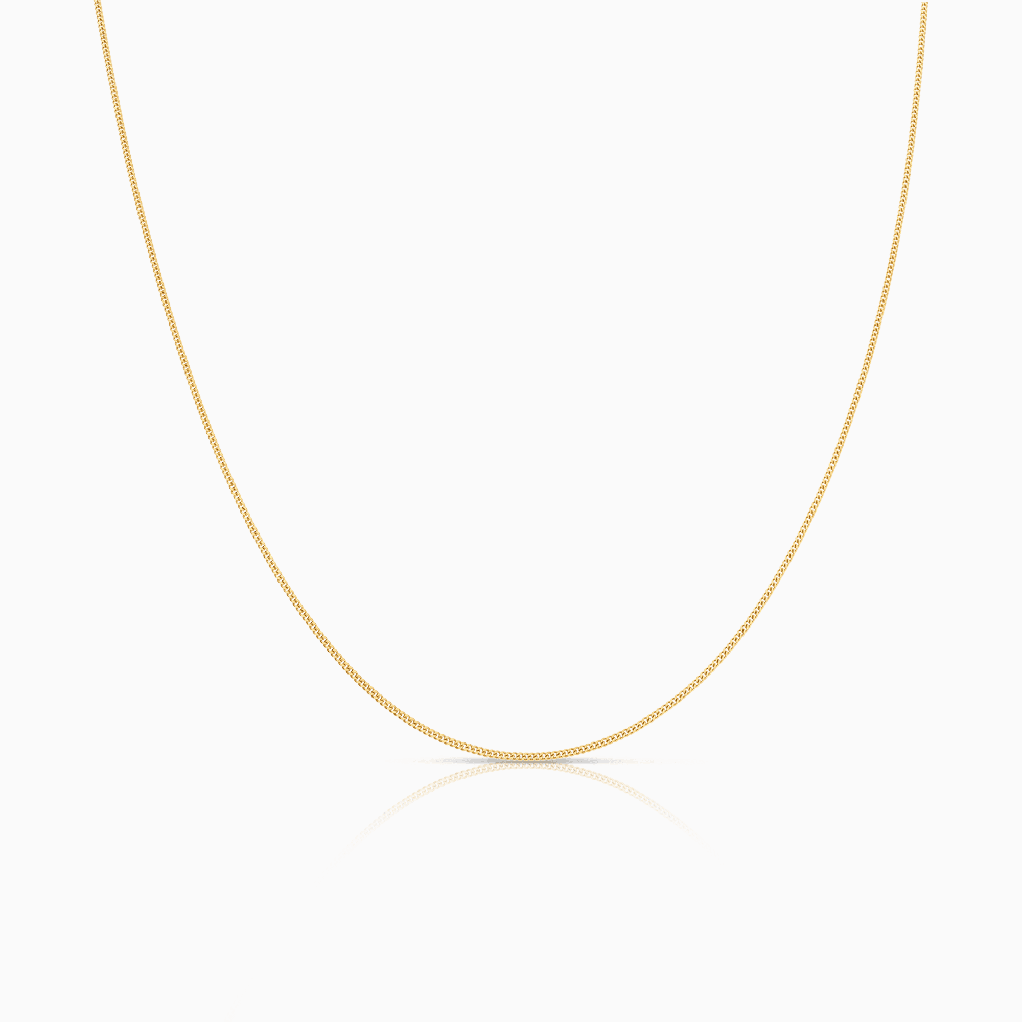 Curb Chain 38cm 18K Gold