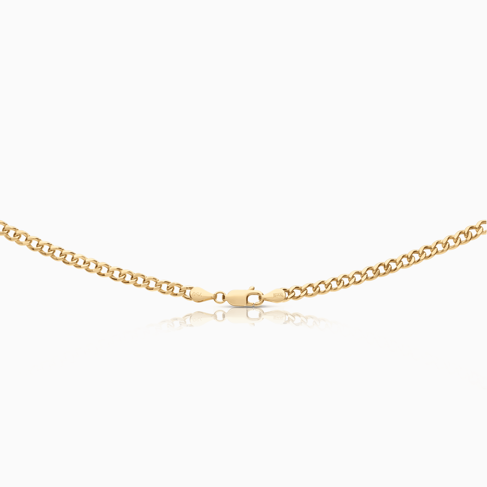 Curb necklace 7.30g 18K gold