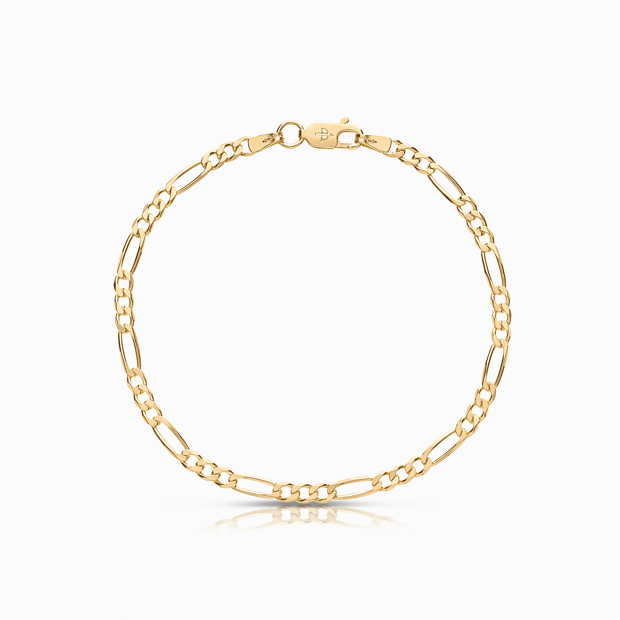 Figaro bracelet 3.52g 18K gold