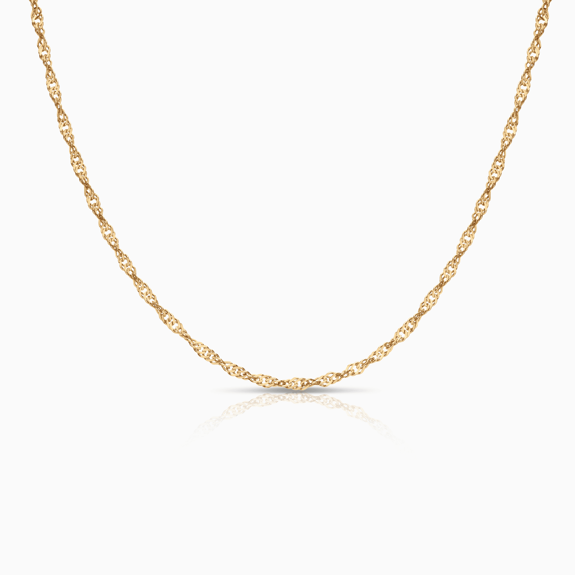 Singapore necklace 4.88g 18K gold