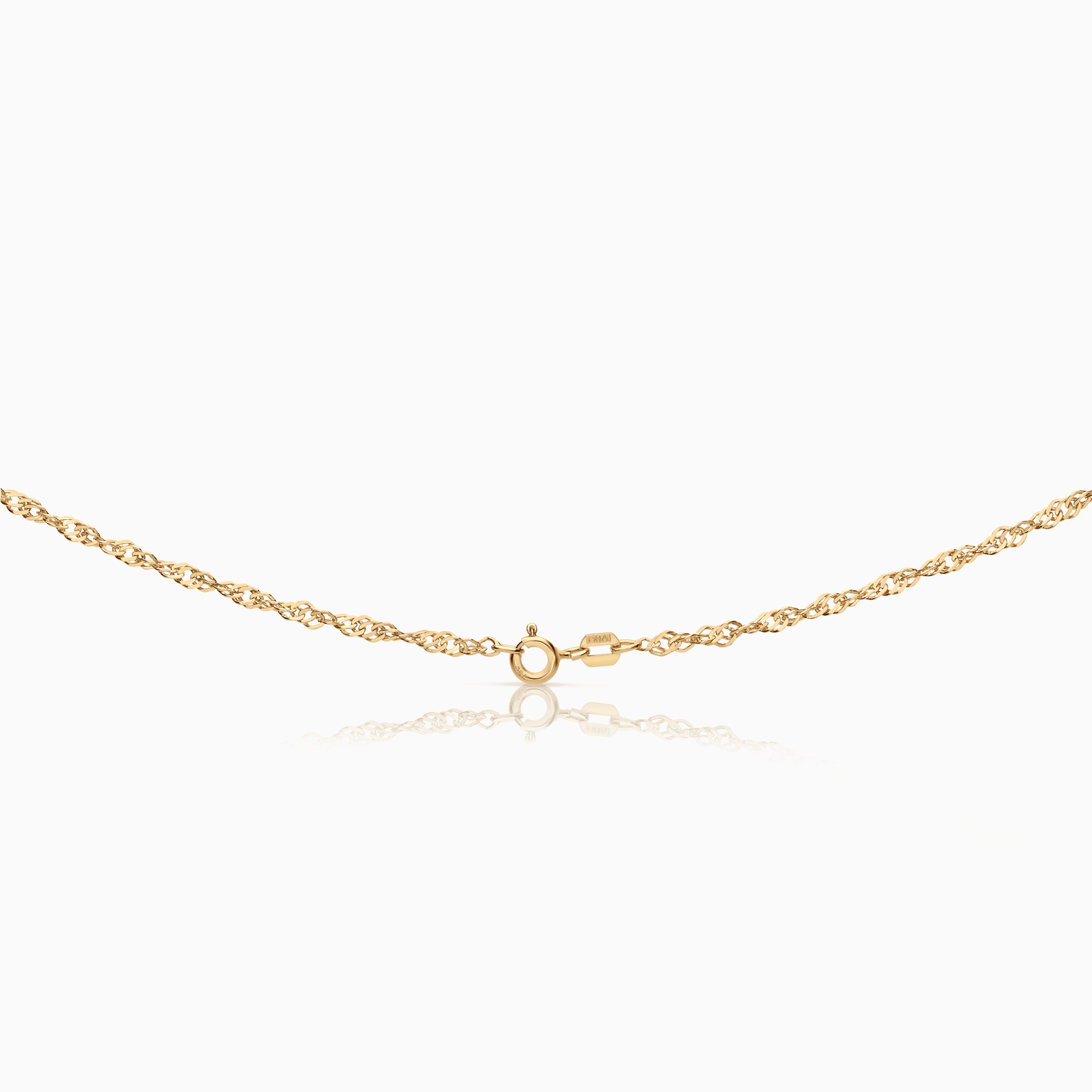 Singapore necklace 4.88g 18K gold