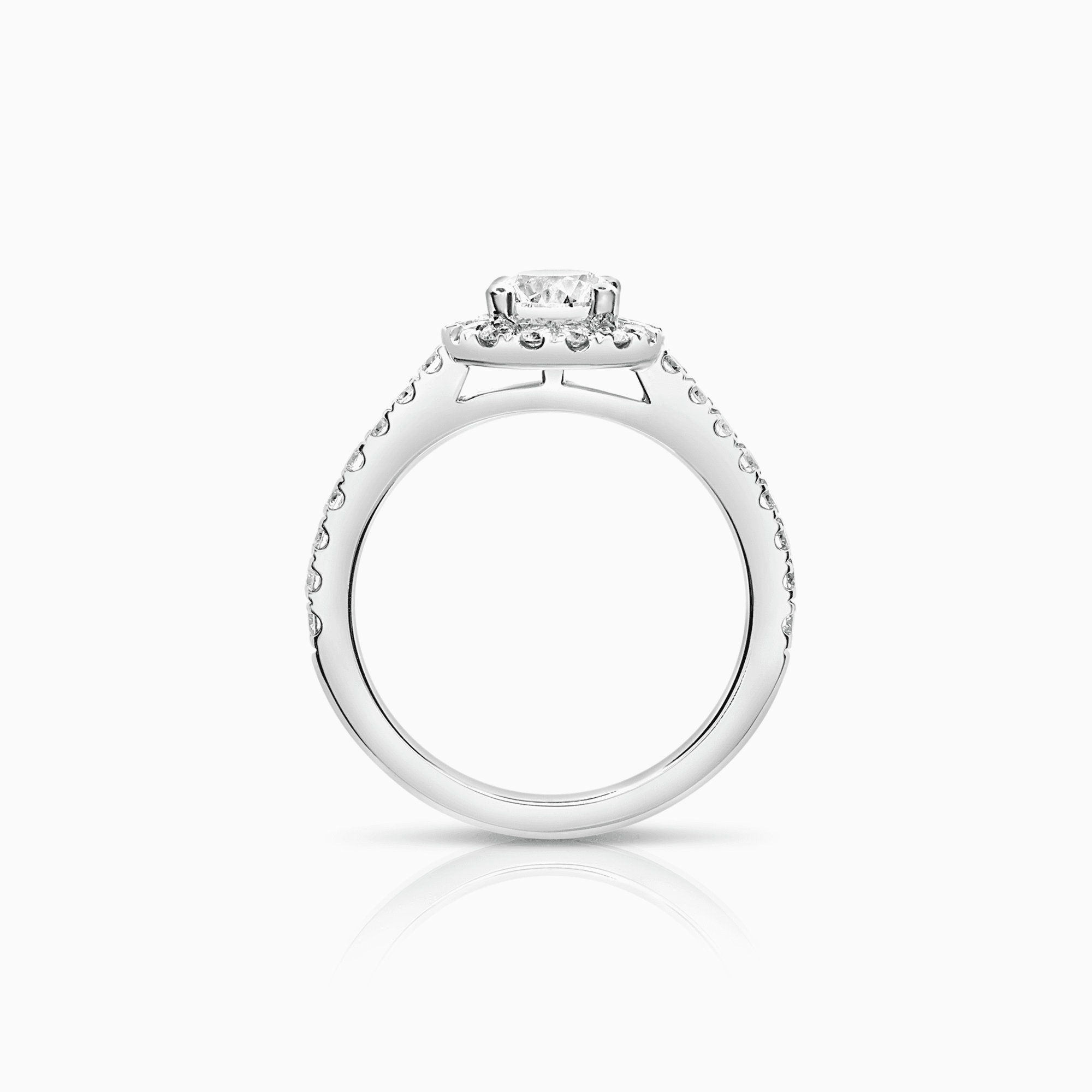 Haloring 1,05ct 18K vitguld