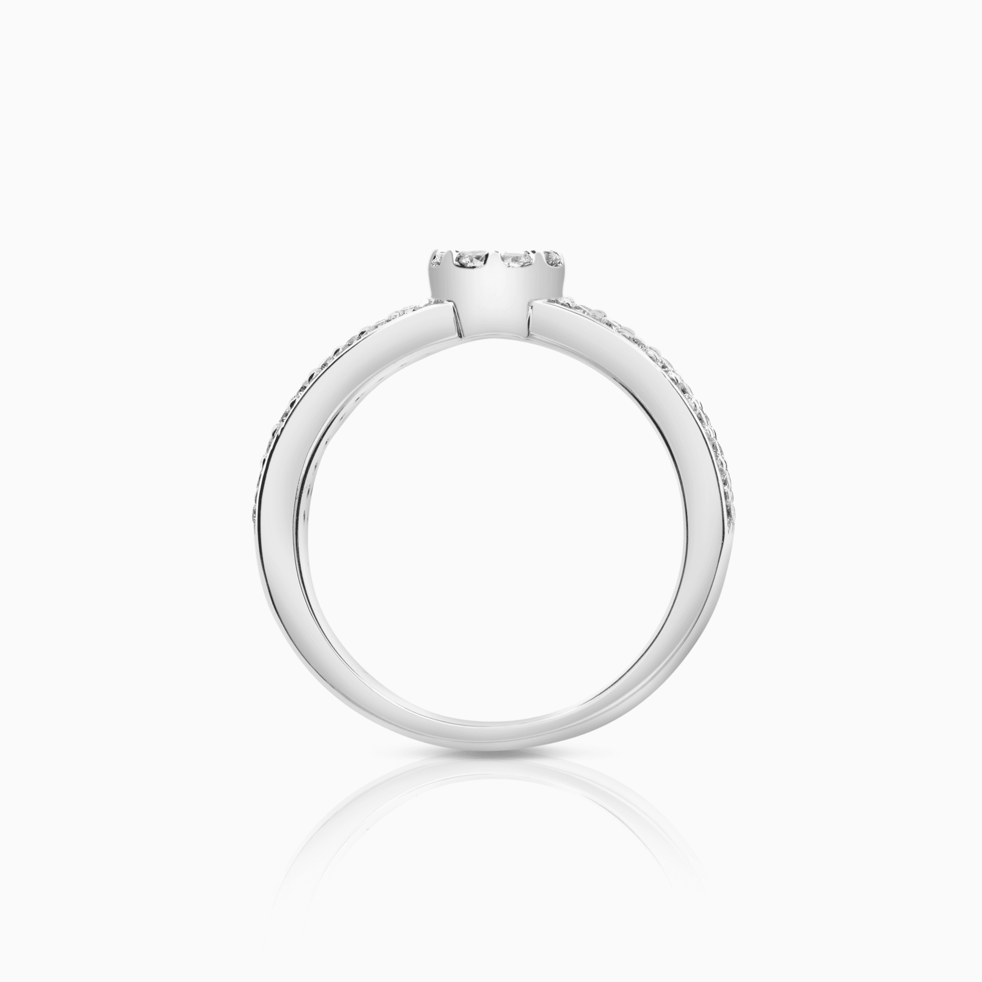 Haloring 0,61ct 18K vitguld