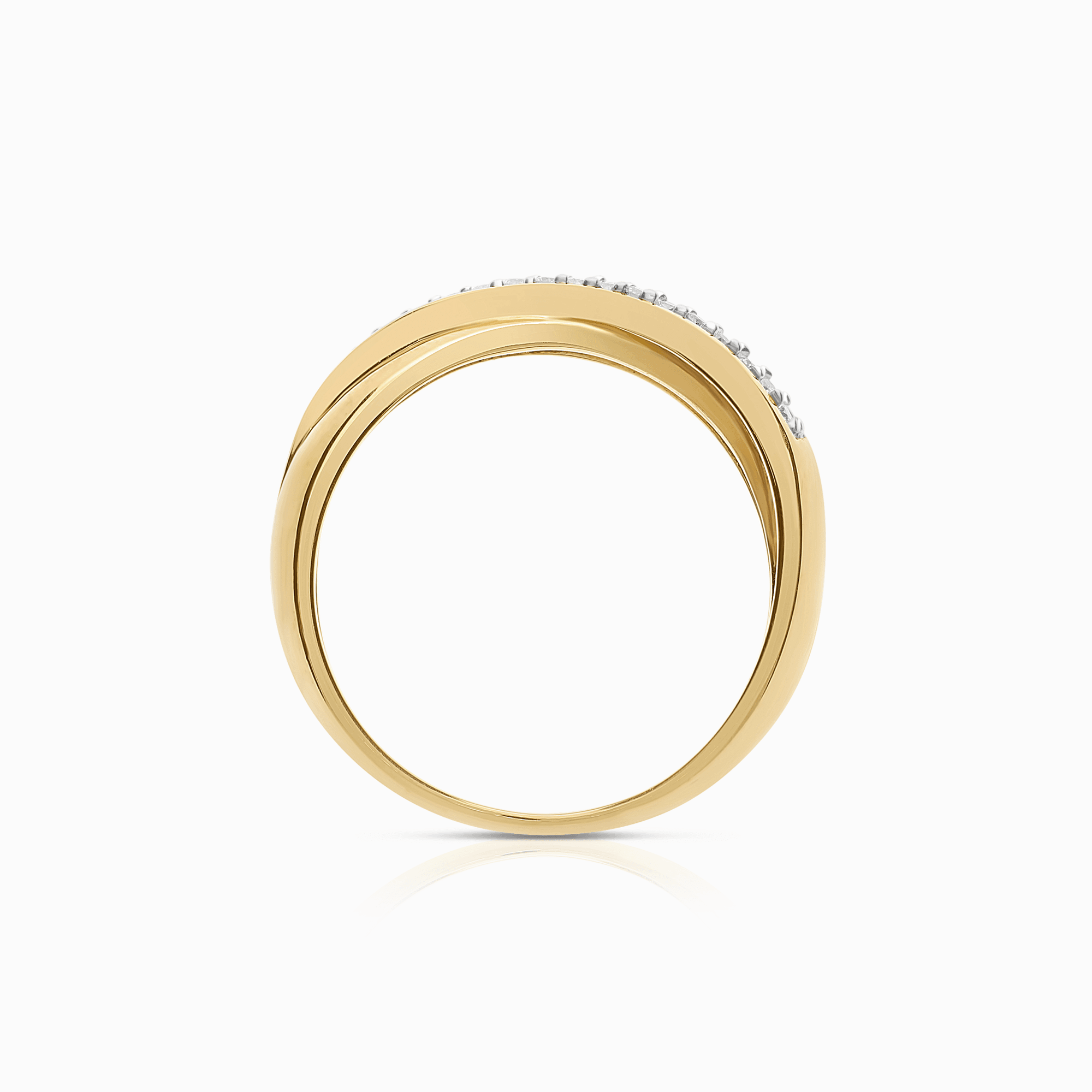 Alliansring 0,14ct 18K guld