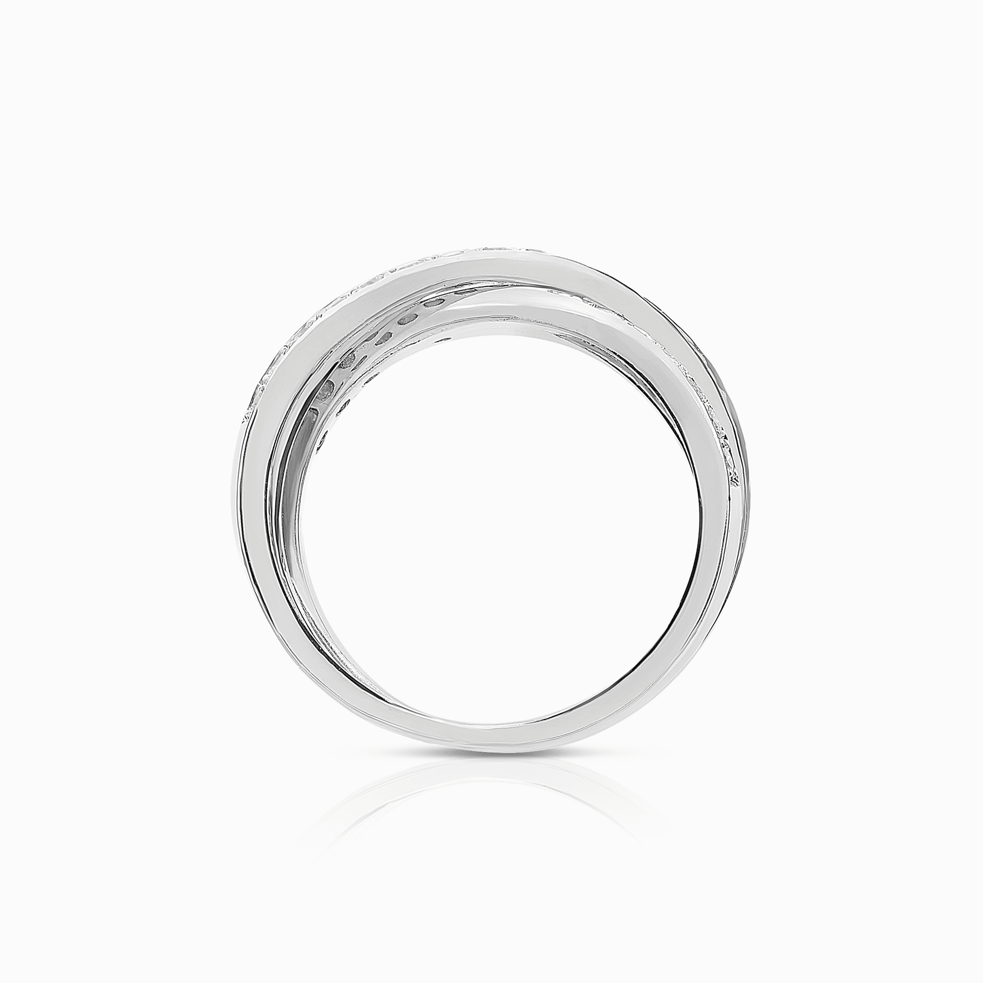 Alliansering 0,65ct 18K hvitt gull