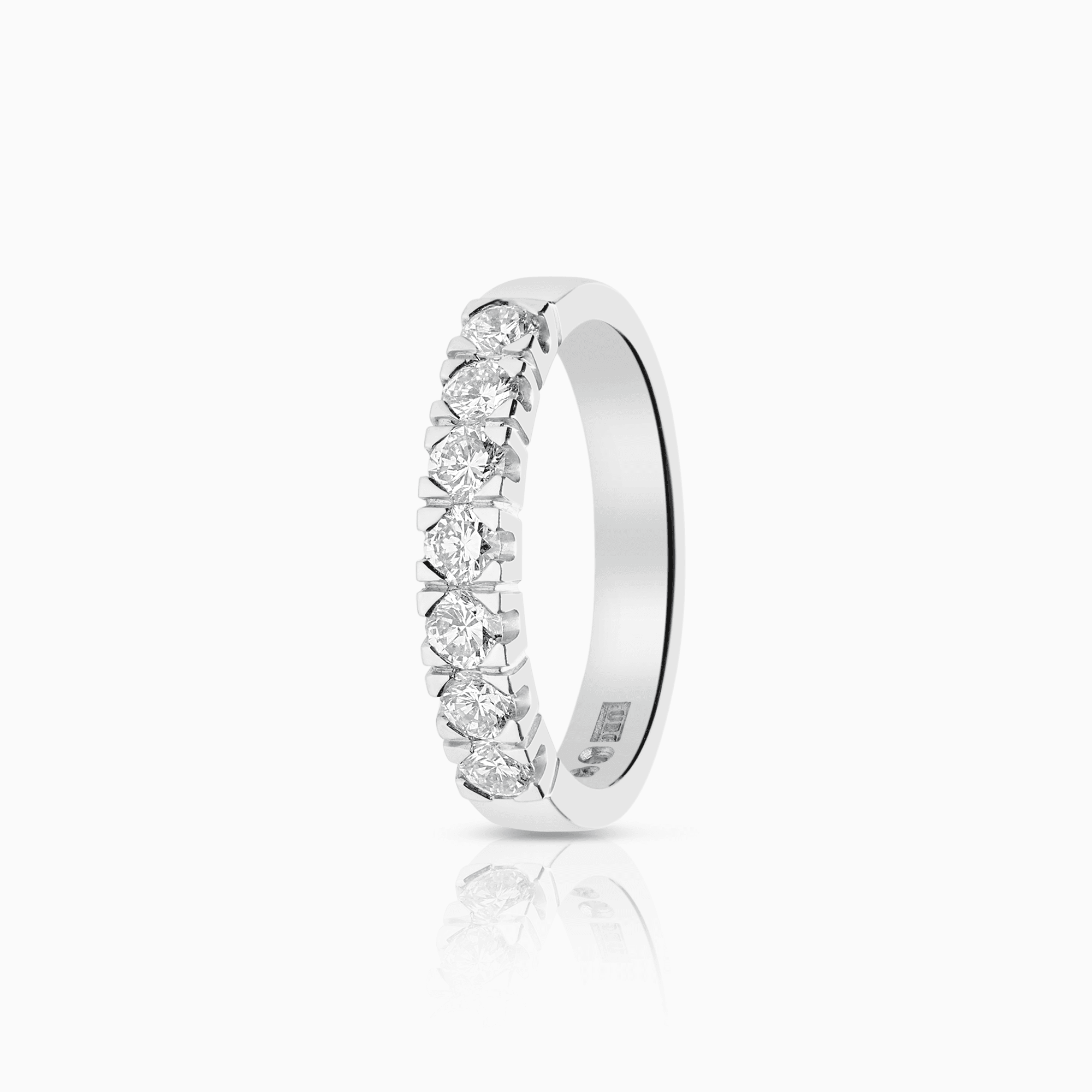 Alliansring 0,65ct 18K vitguld