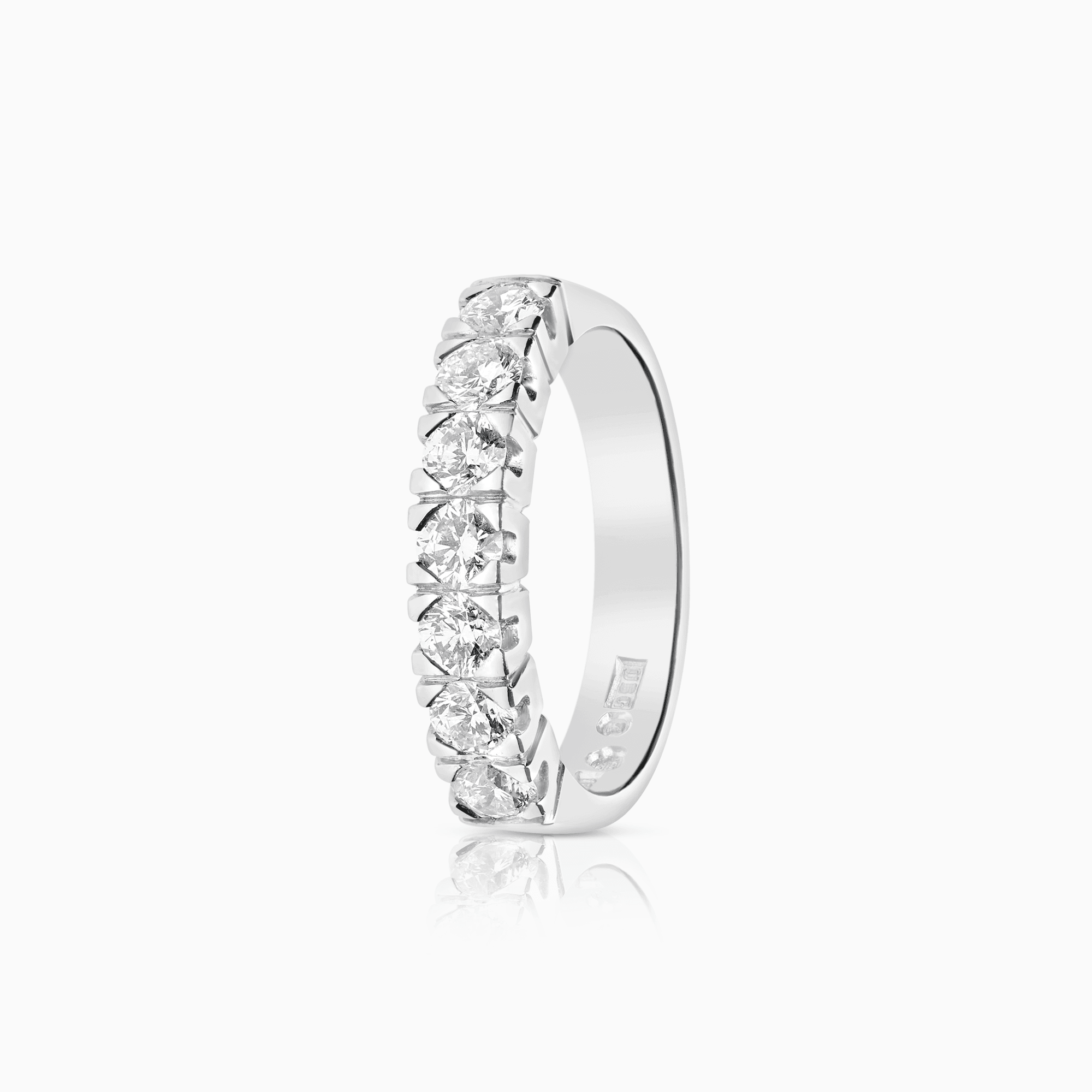 Alliansring 0,84ct 18K vitguld