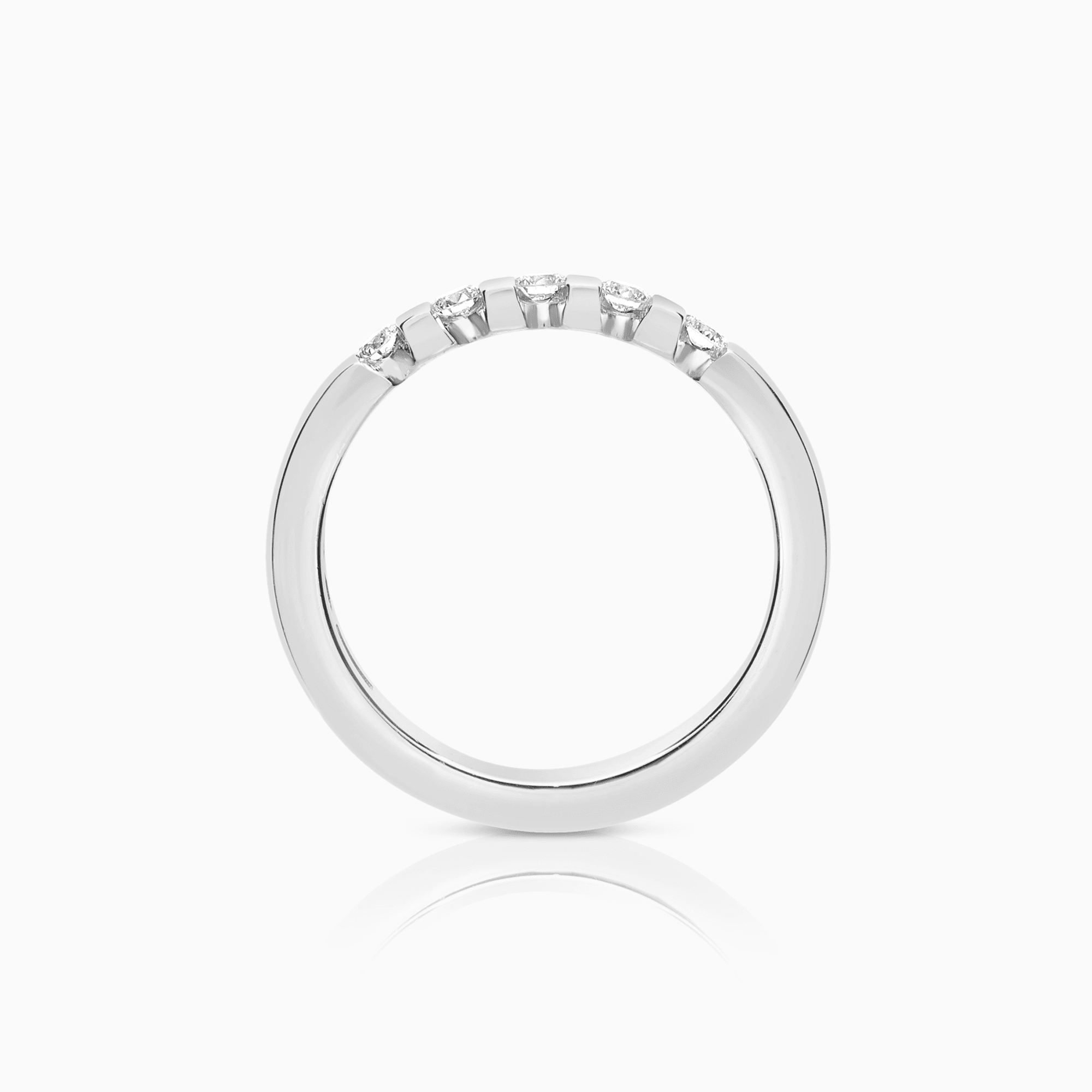 Alliansring 0,25ct 18K vitguld