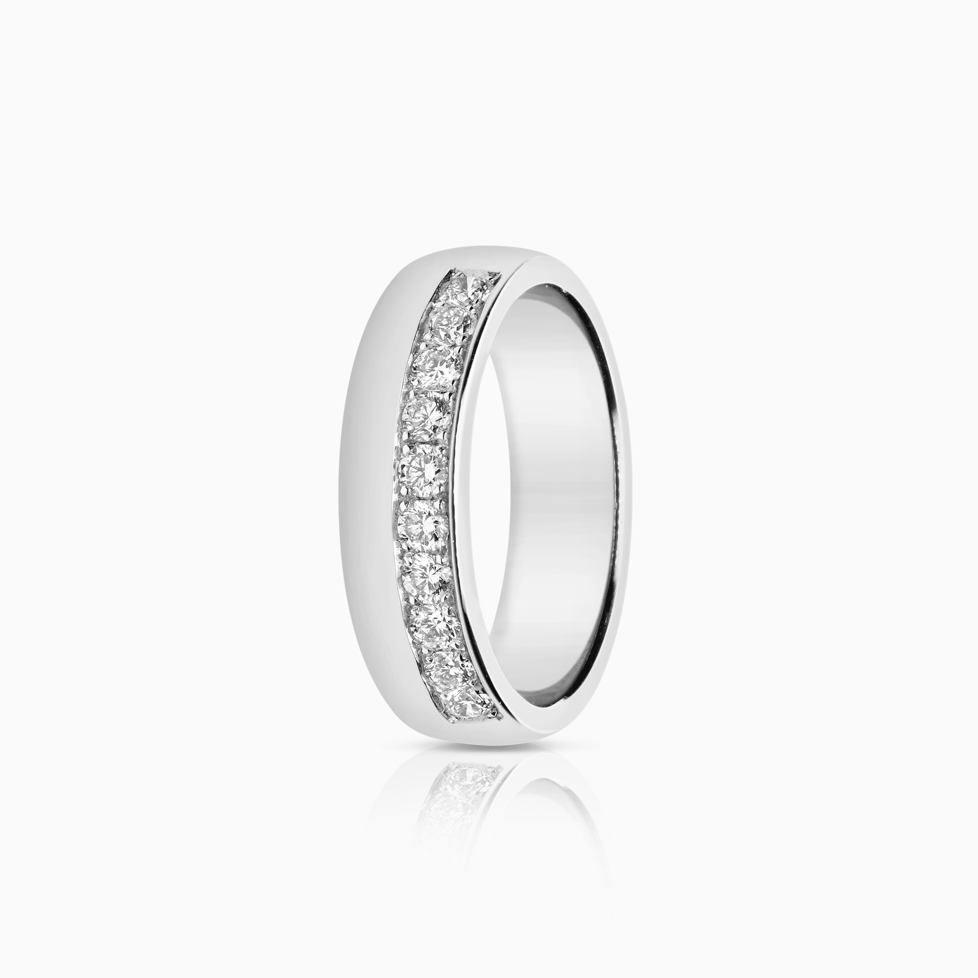 Kvartsalliansring 0,30ct 18K vitguld