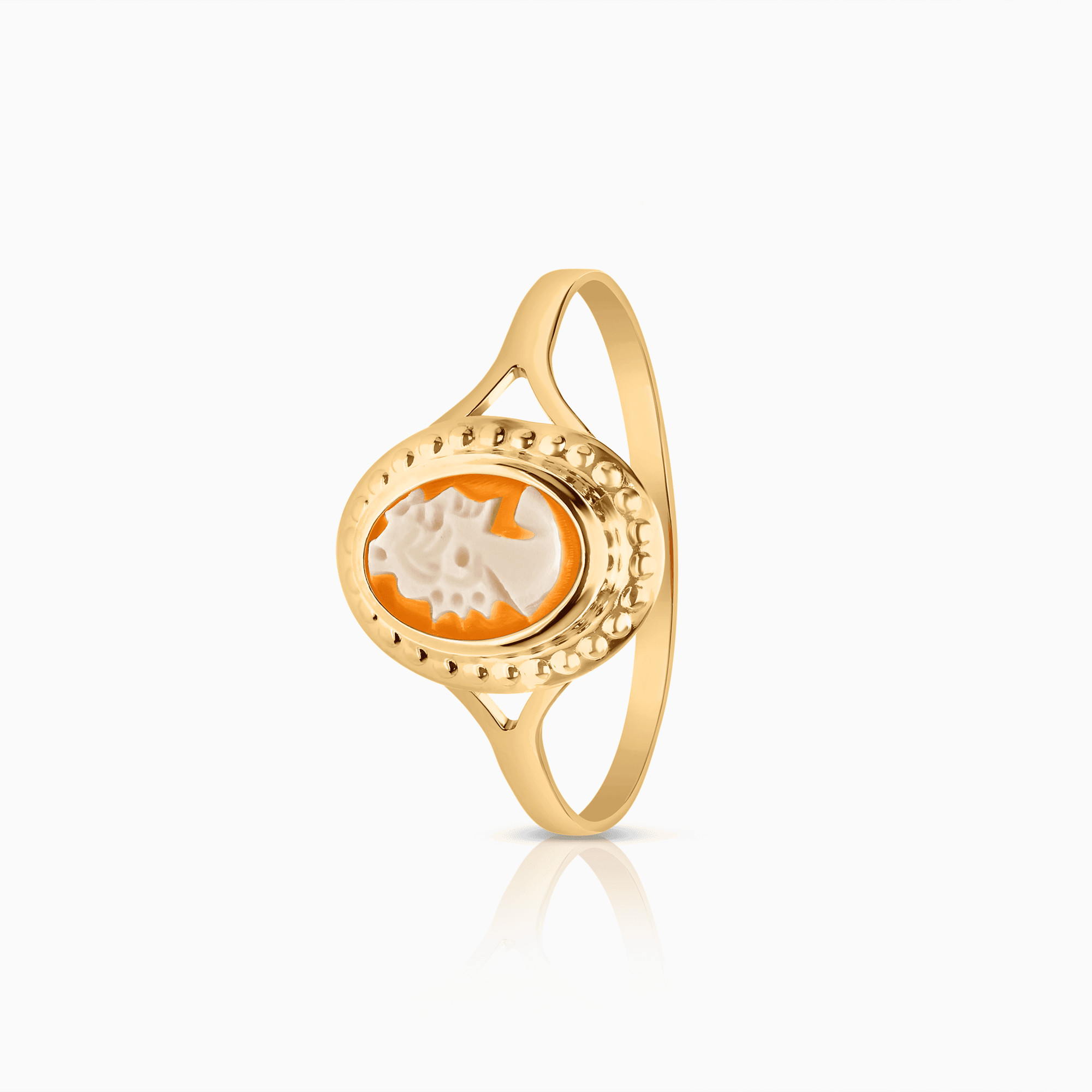 Guldring camé 0,98g 18K guld