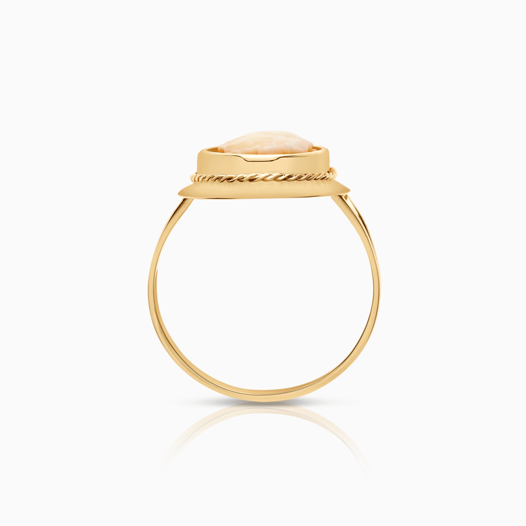 Gullring camé 2,42g 18K gull