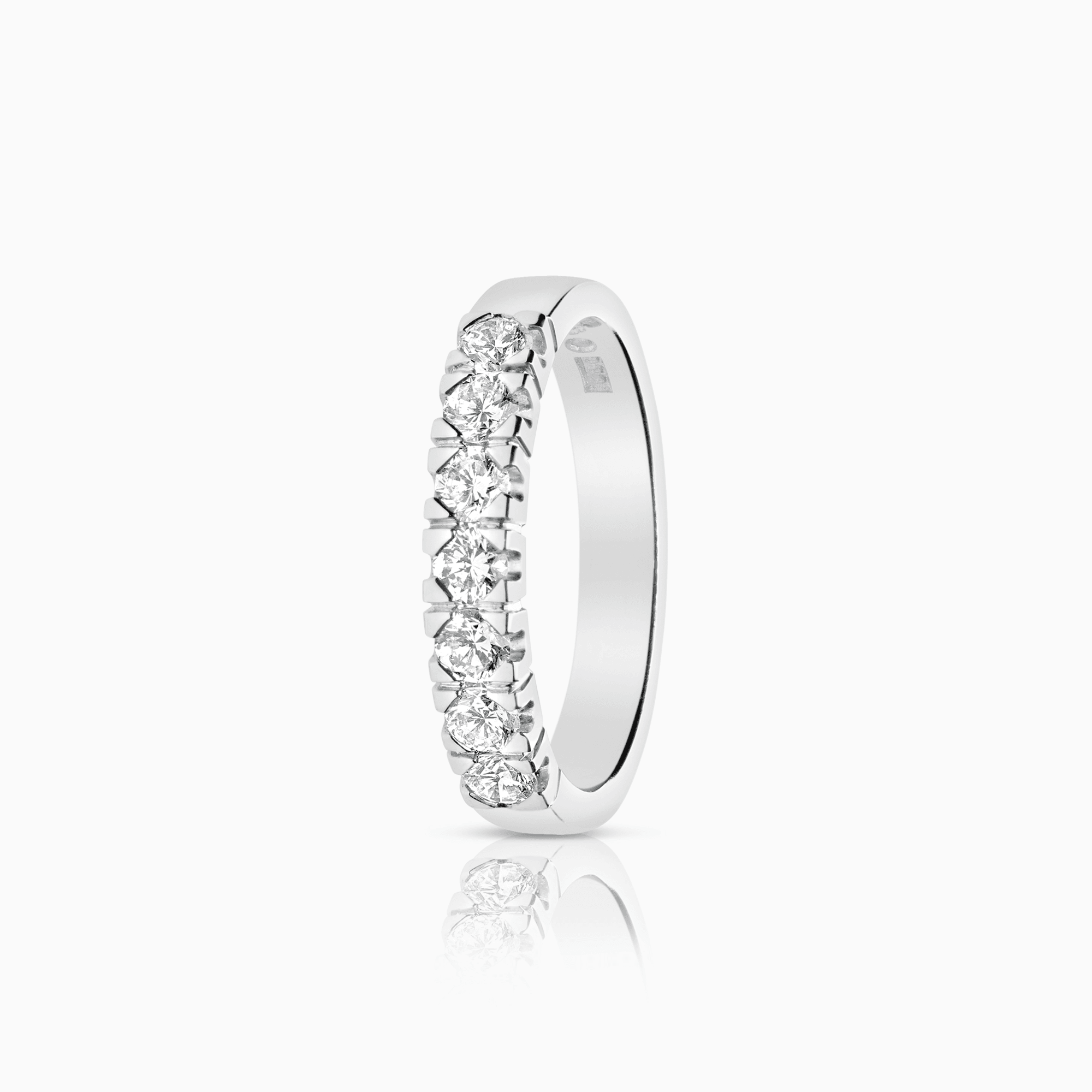 Alliansring 0,63ct 18K vitguld