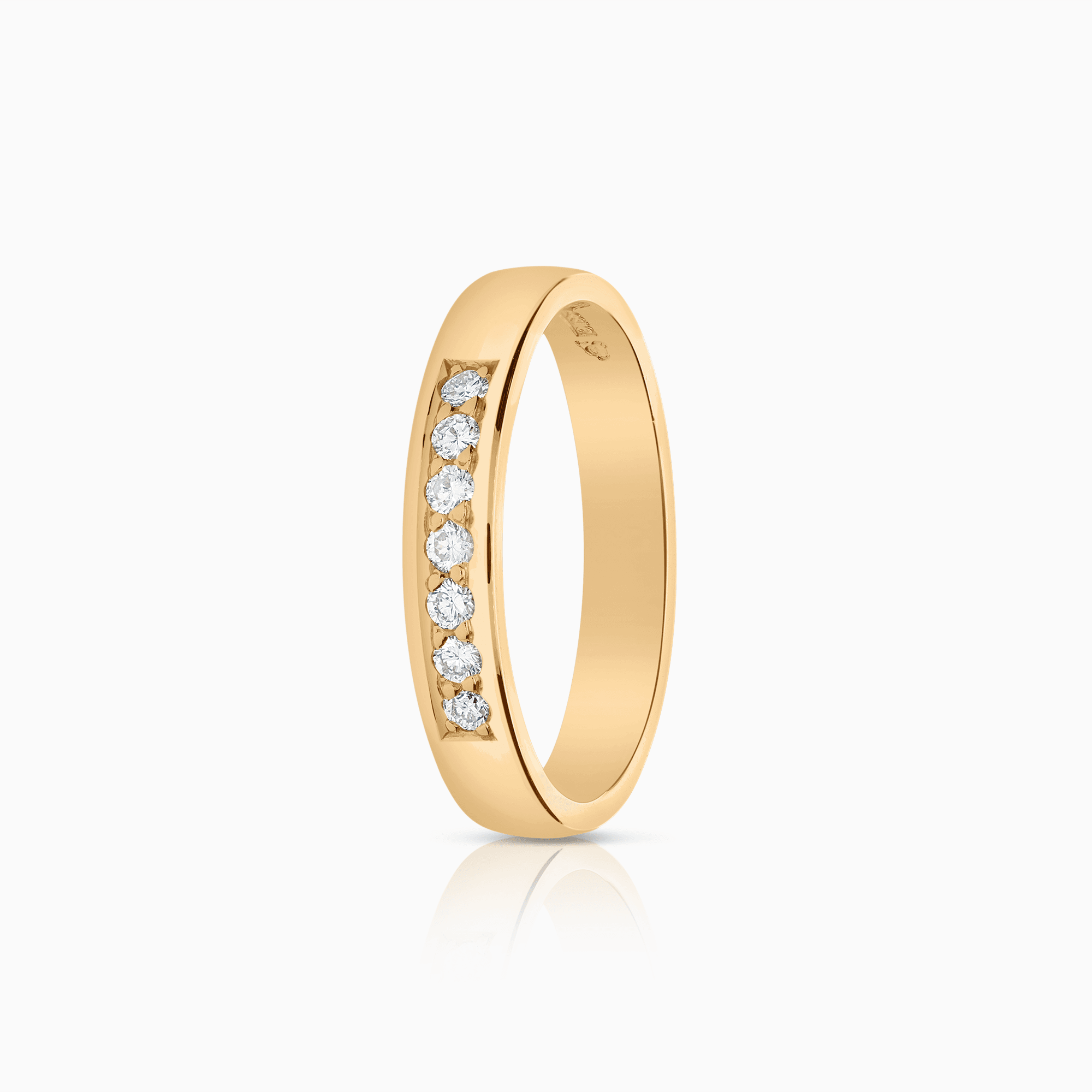Quarter eternity 0.14ct 18K gold