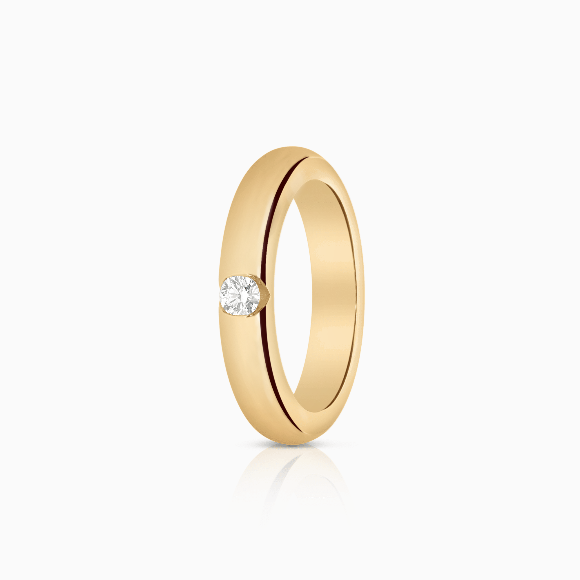 Solitärring 0,12ct 18K guld