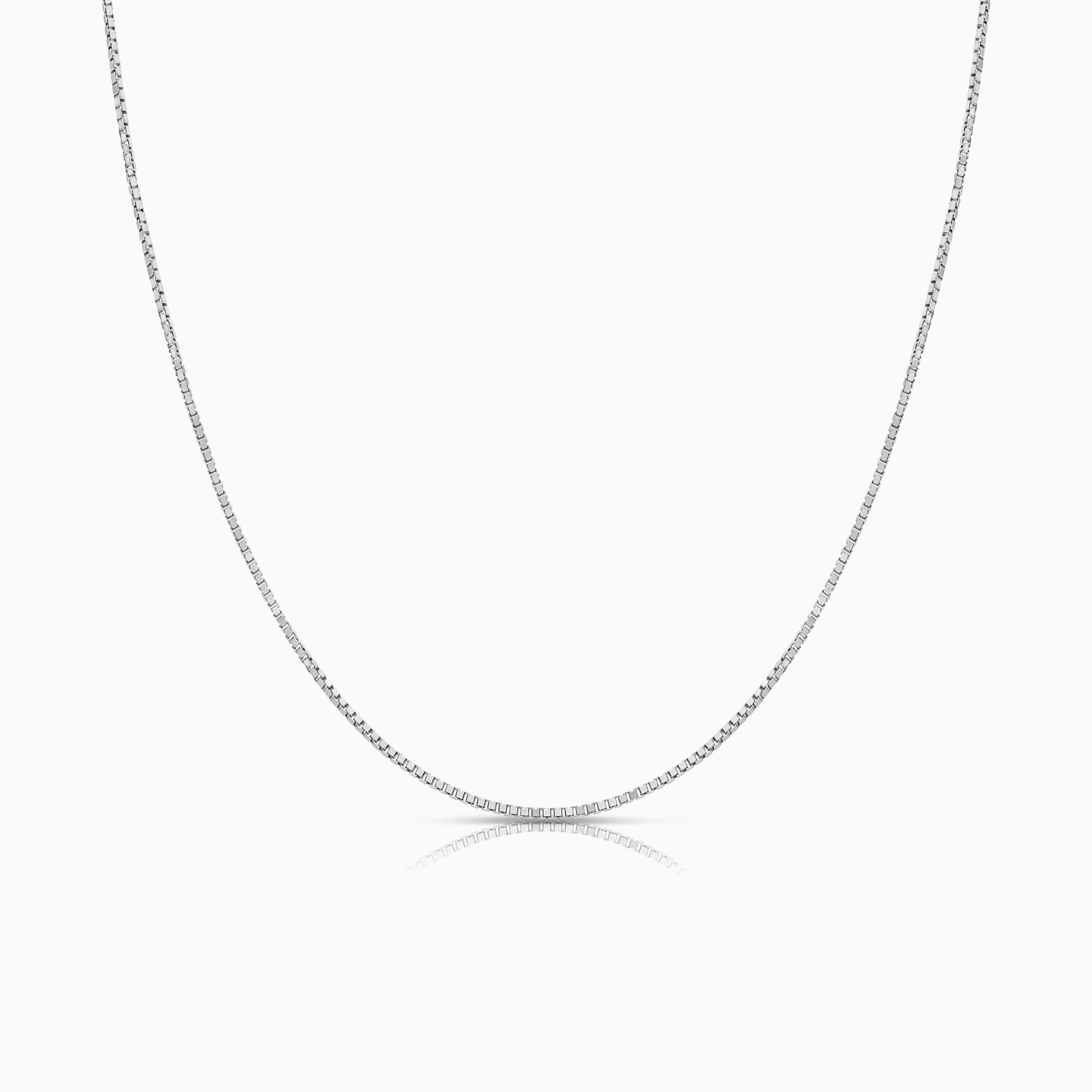 Box Chain 4.36g 18K white gold