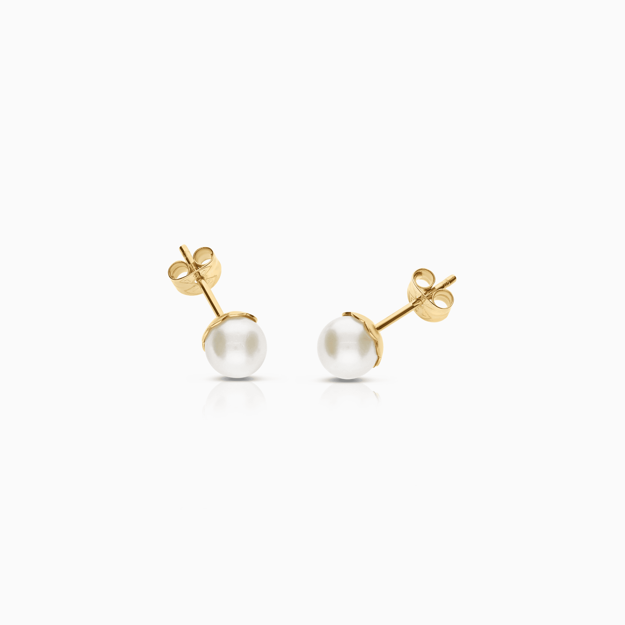 Pearl earrings 1.16g 18K gold
