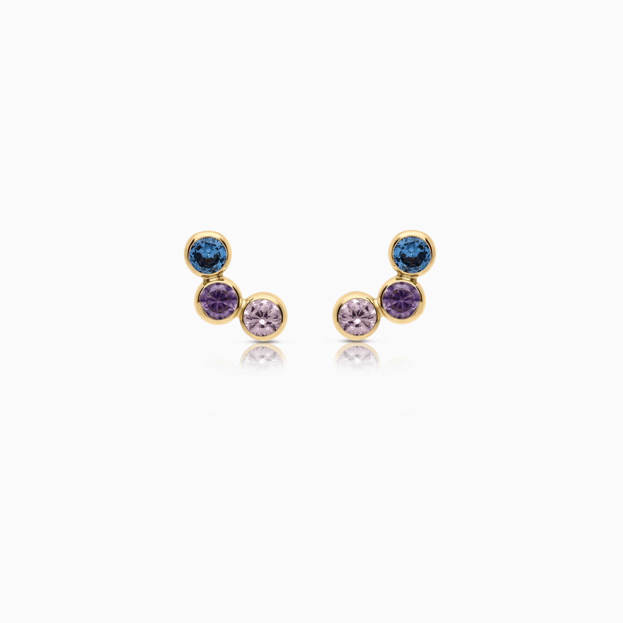 Gold earrings 0.83g 18K gold