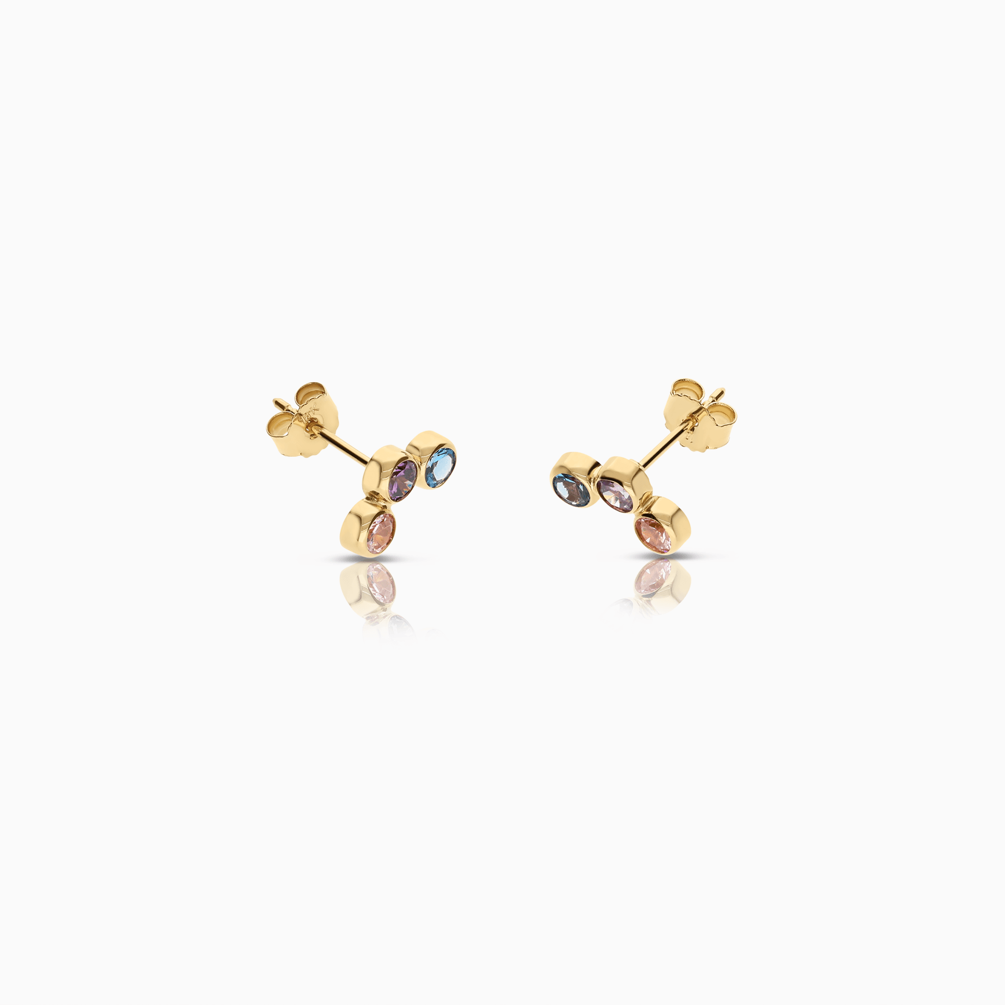 Gold earrings 0.83g 18K gold