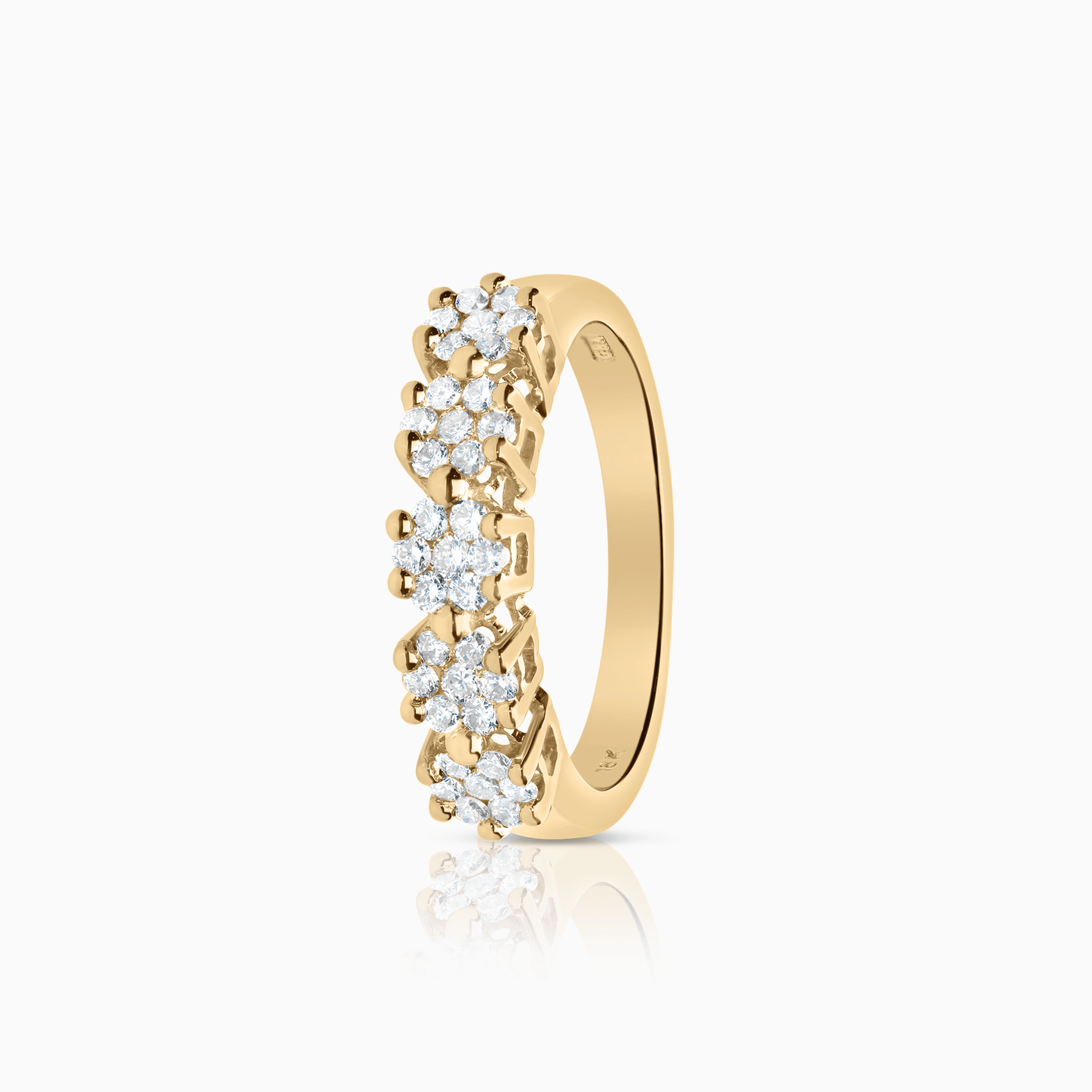 Diamantring 0,40ct 18K gull