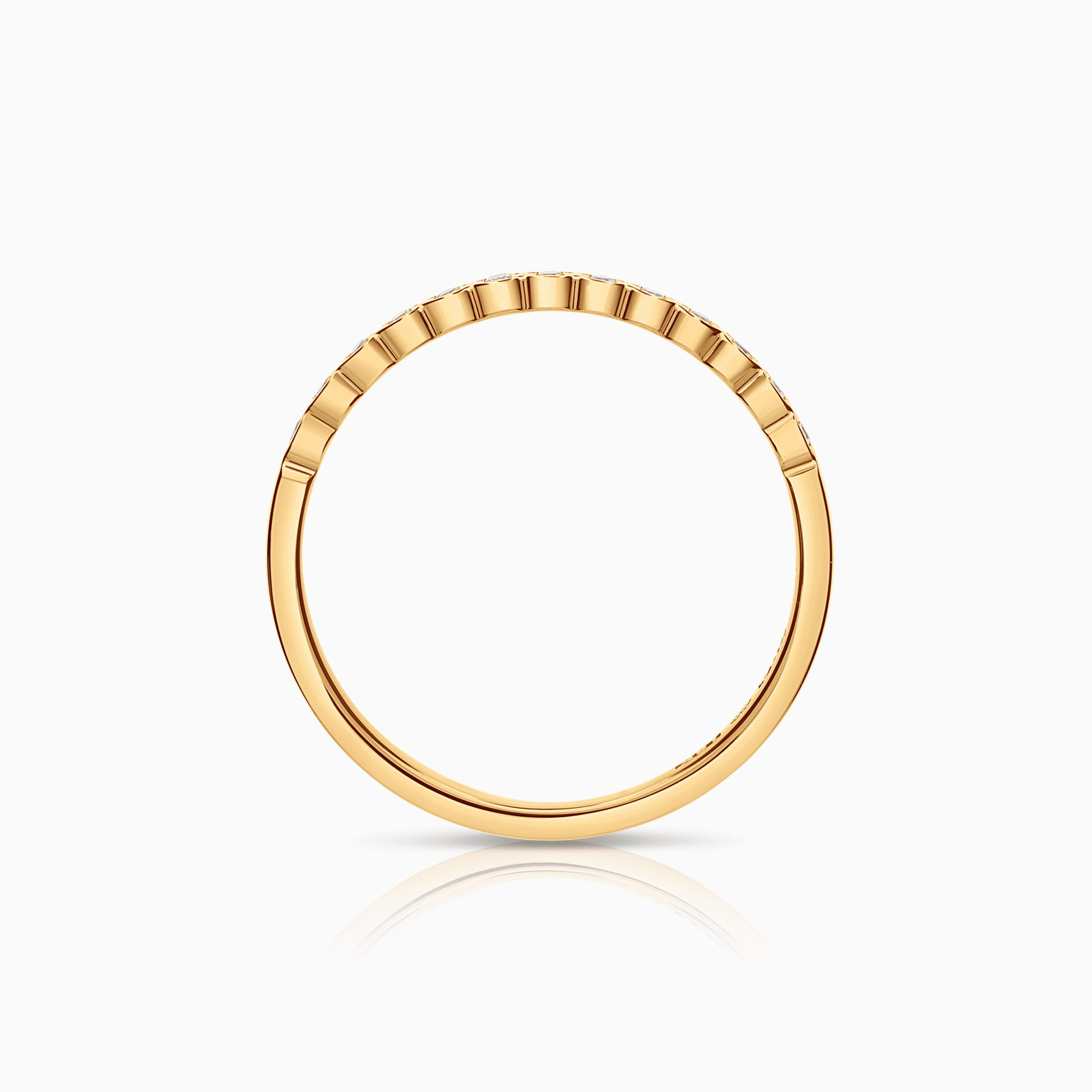 Alliansring 0,11ct 18K guld