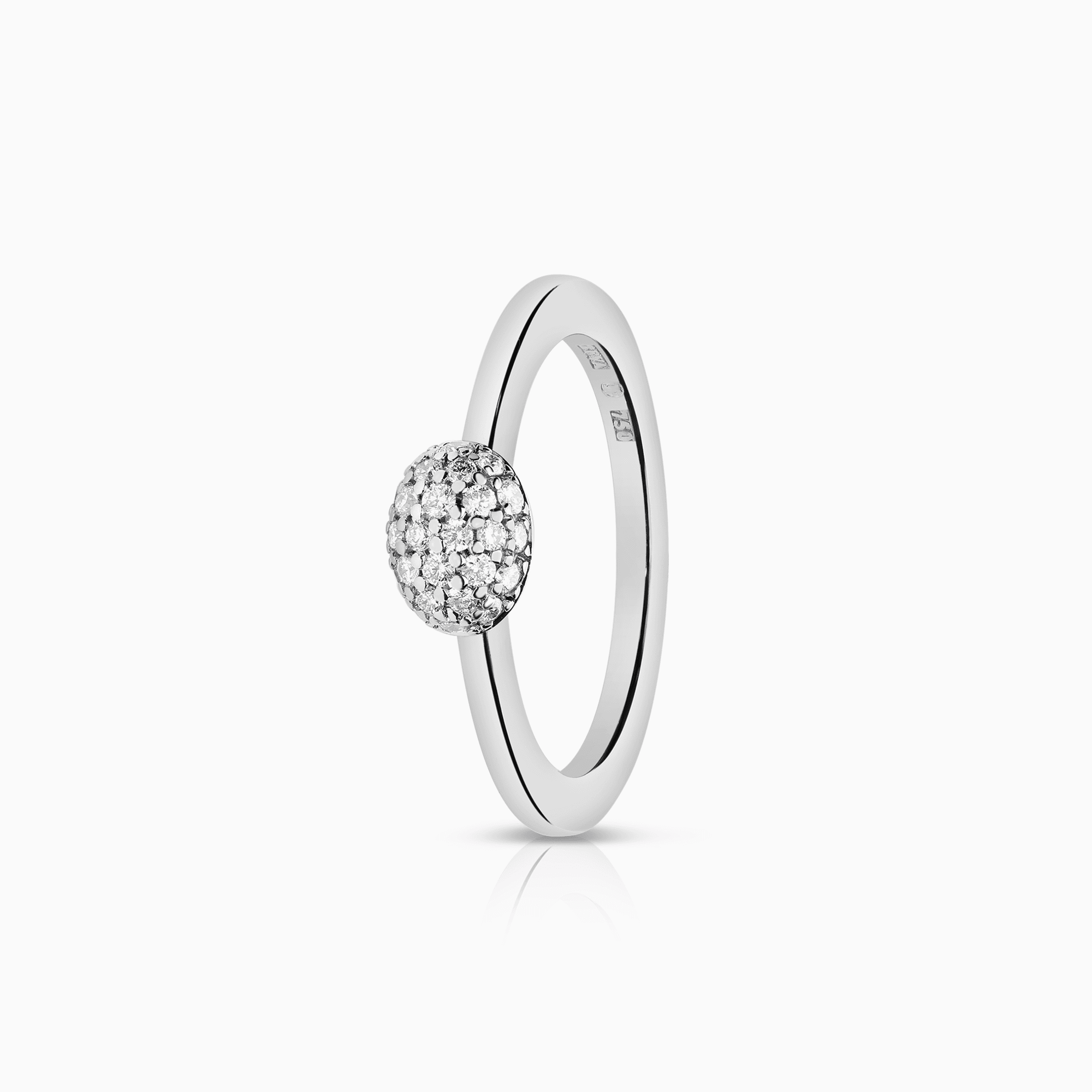 Efva Attling Love bead ring 0.18ct 18K white gold