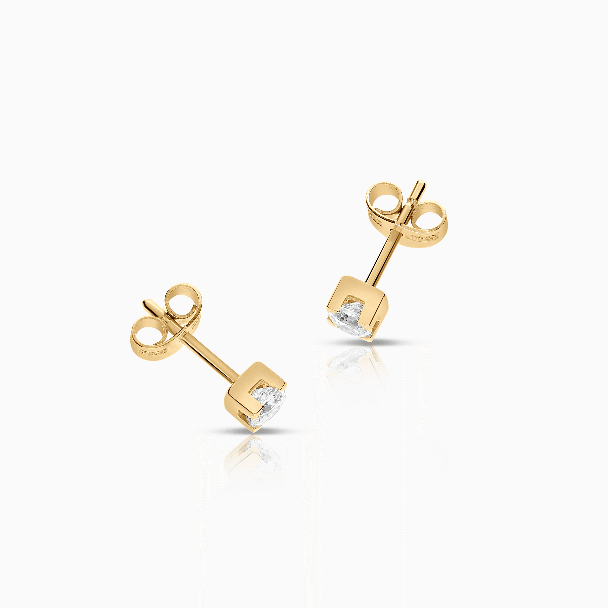 Solitärörhängen 0,50ct 18K guld
