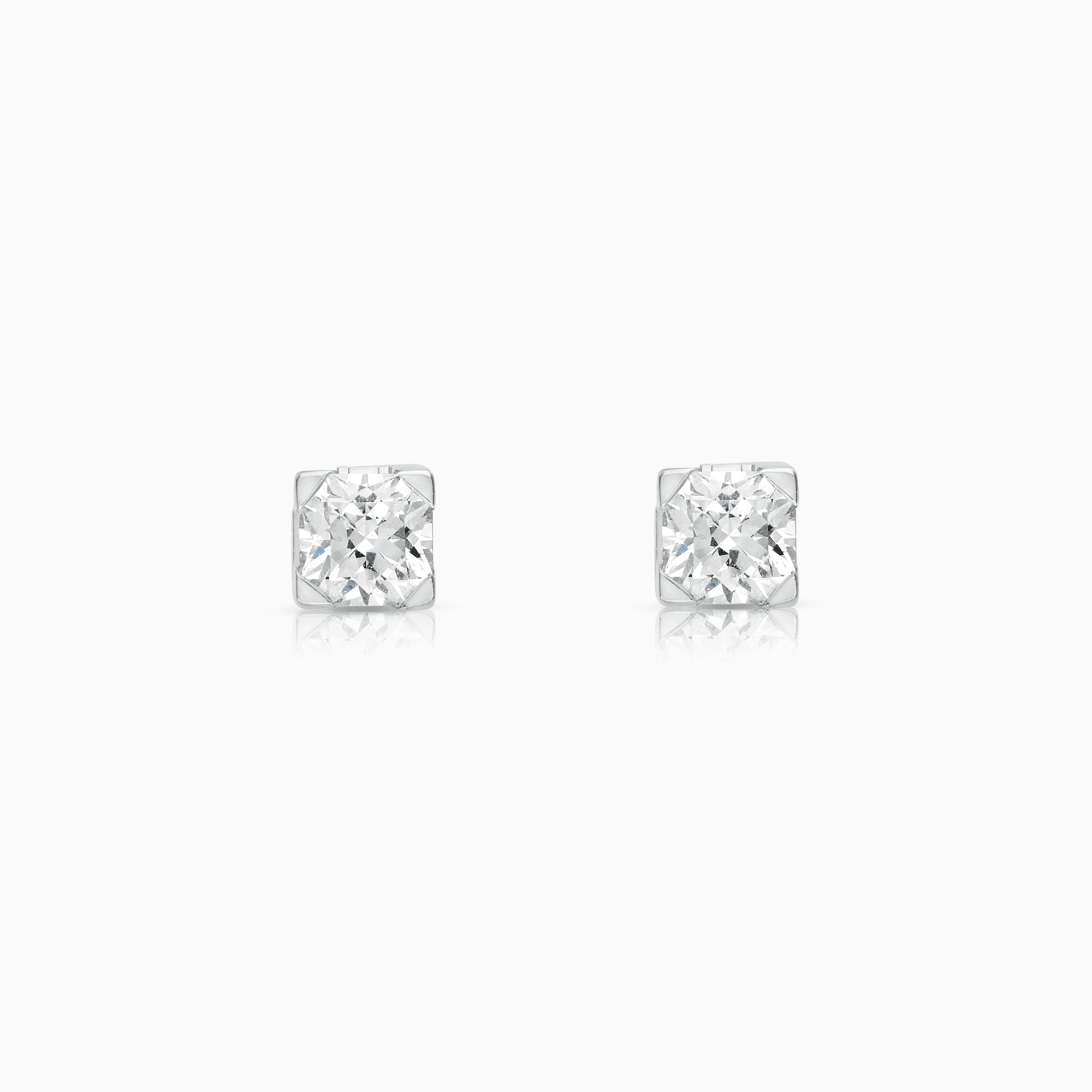 Solitärörhängen 0,54ct 18K vitguld