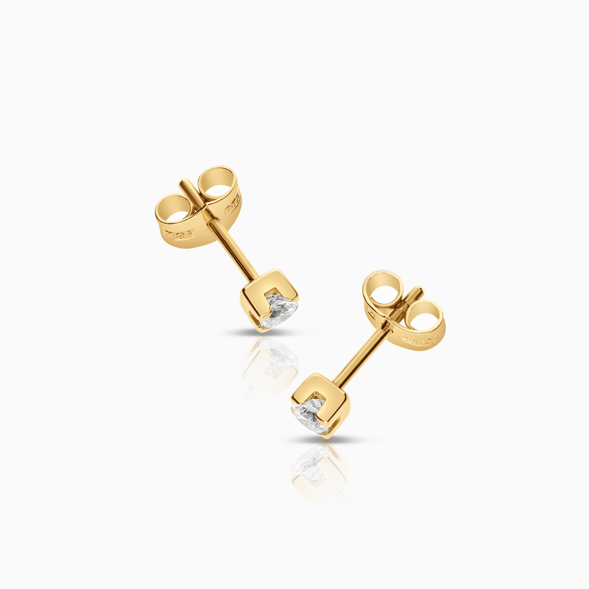 Solitärörhängen 0,80ct 18K guld