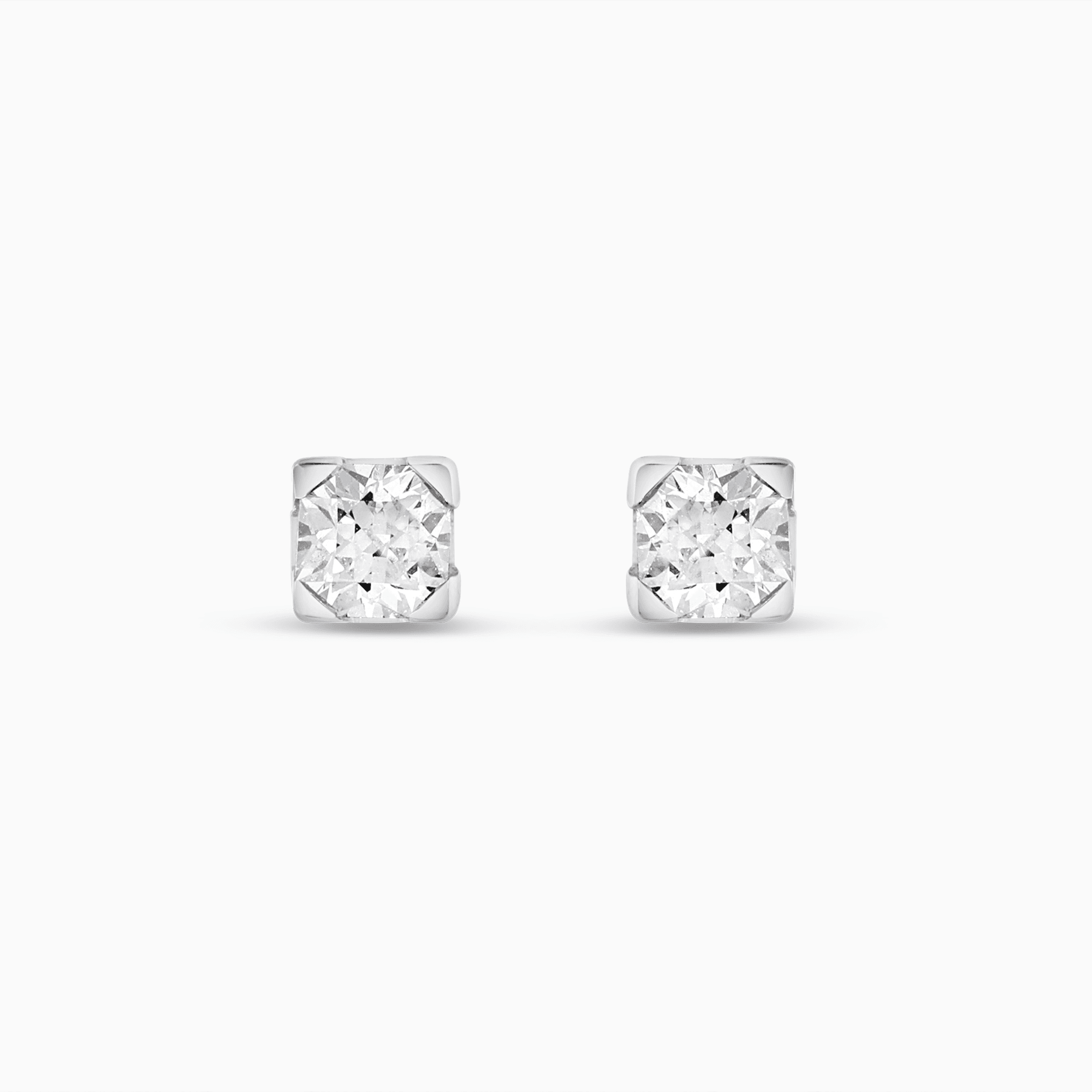 Solitärörhängen diamanter 0,32ct 18K vitguld