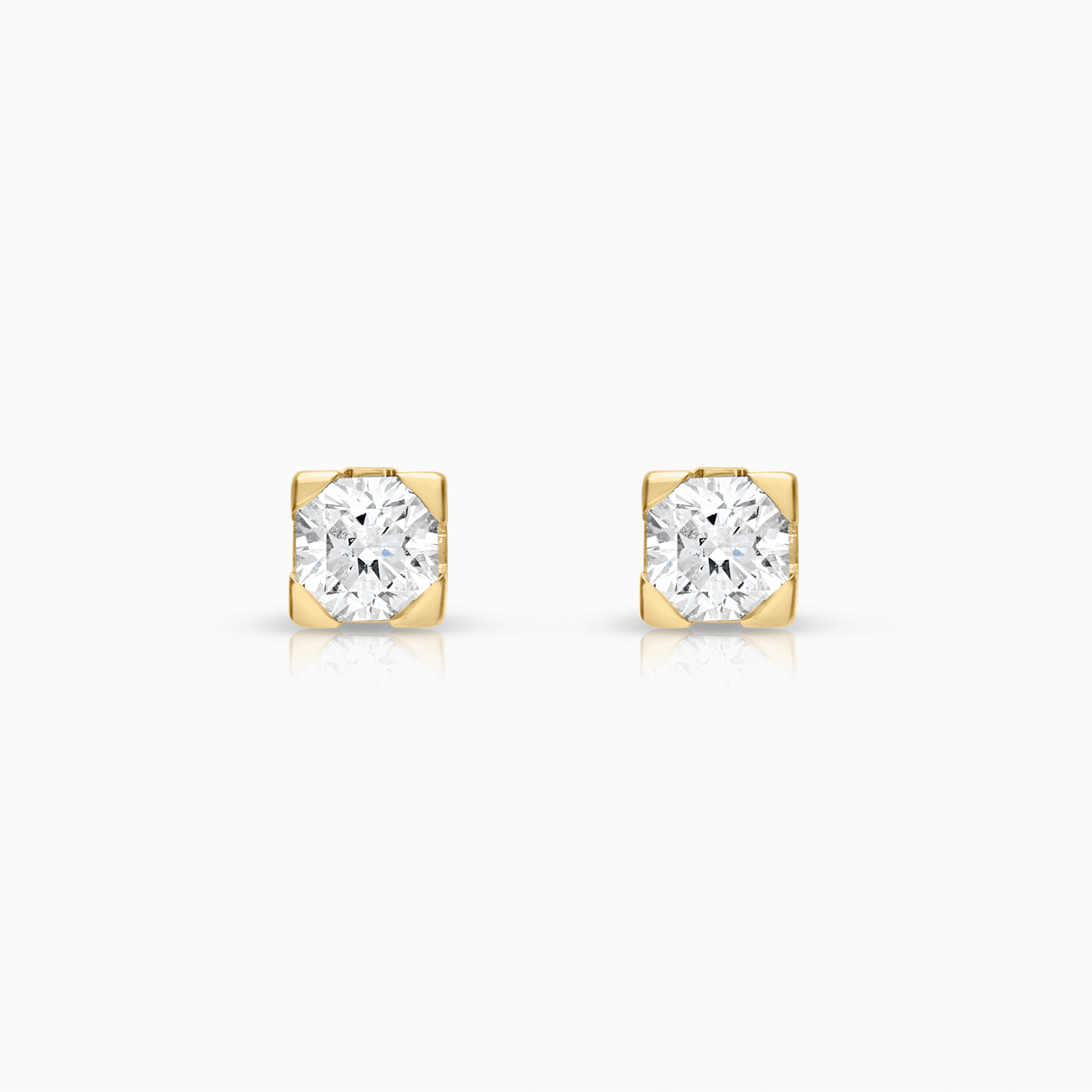 Solitärörhängen 0,32ct 18K guld