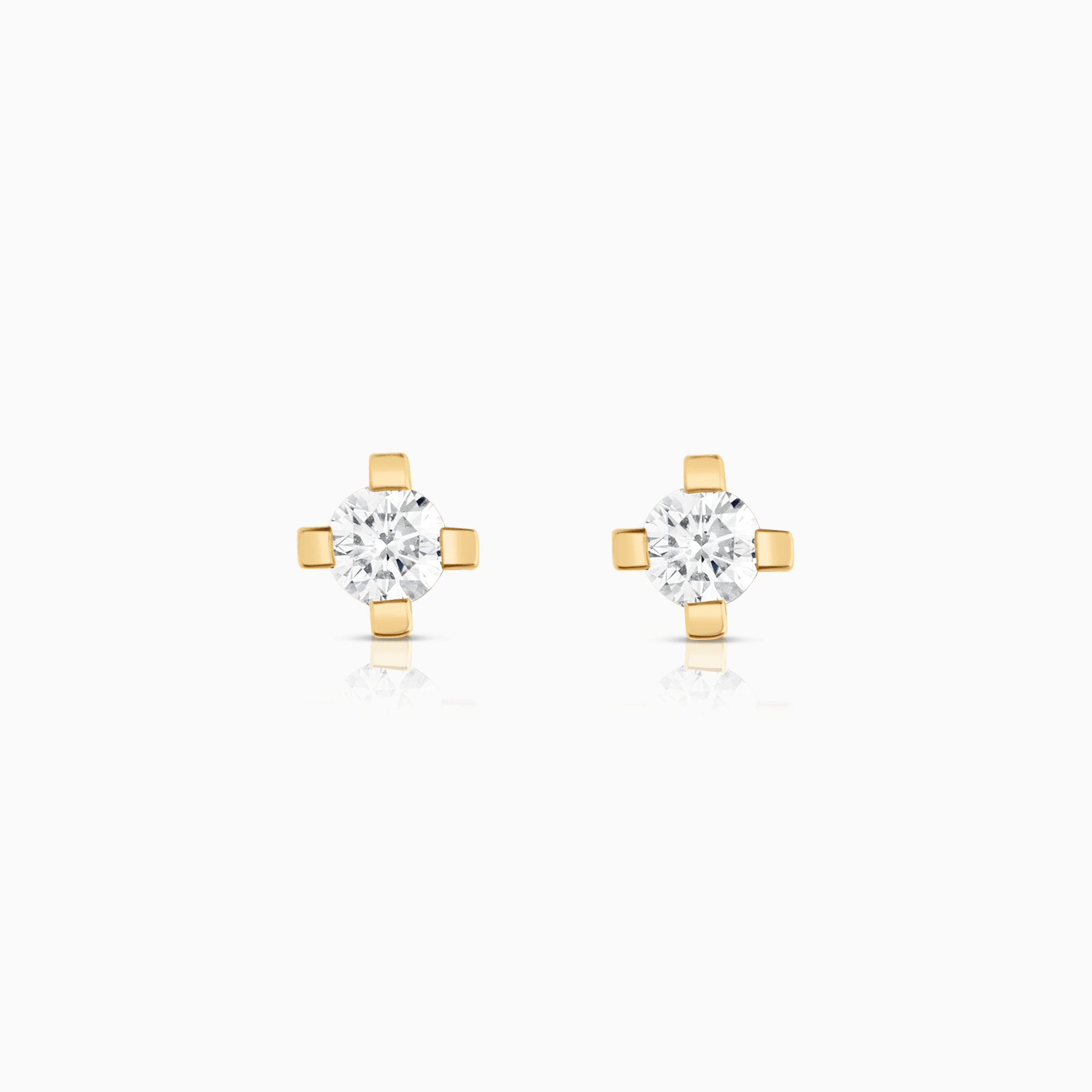 Solitärörhängen 0,36ct 18K guld