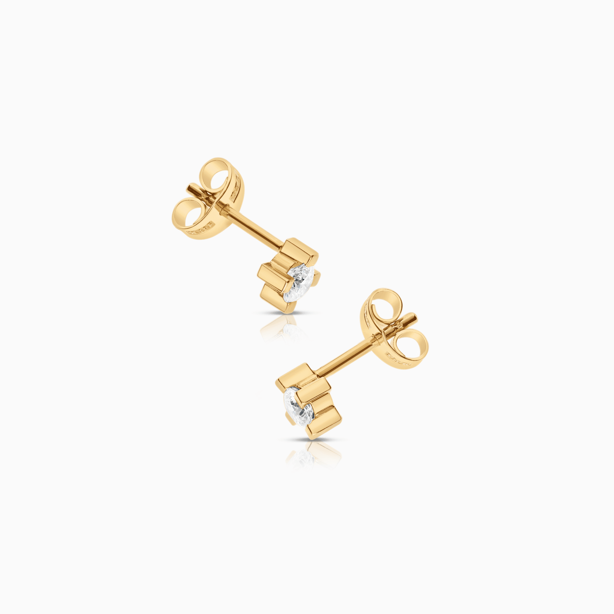 Solitärörhängen 0,36ct 18K guld