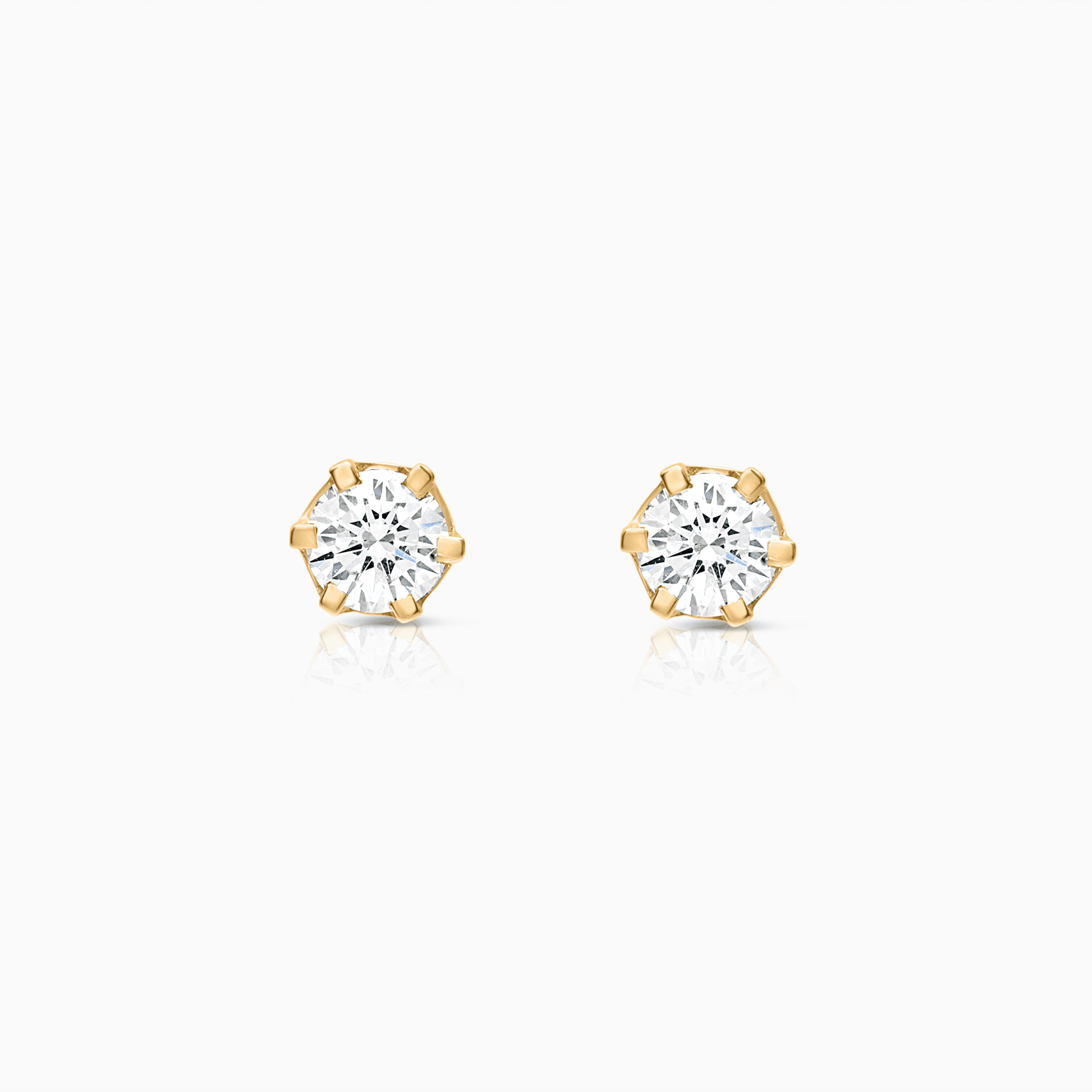 Solitärörhängen 0,35ct 18K guld