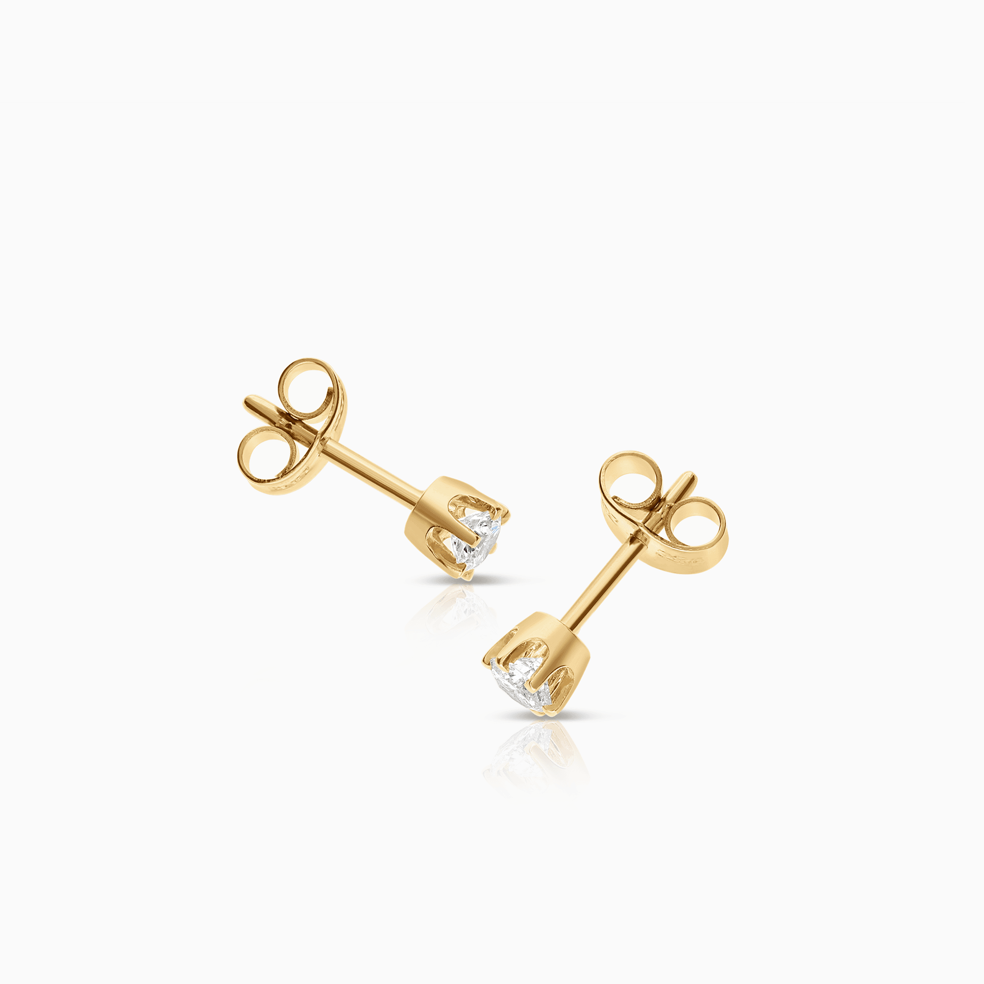 Solitärörhängen 0,35ct 18K guld