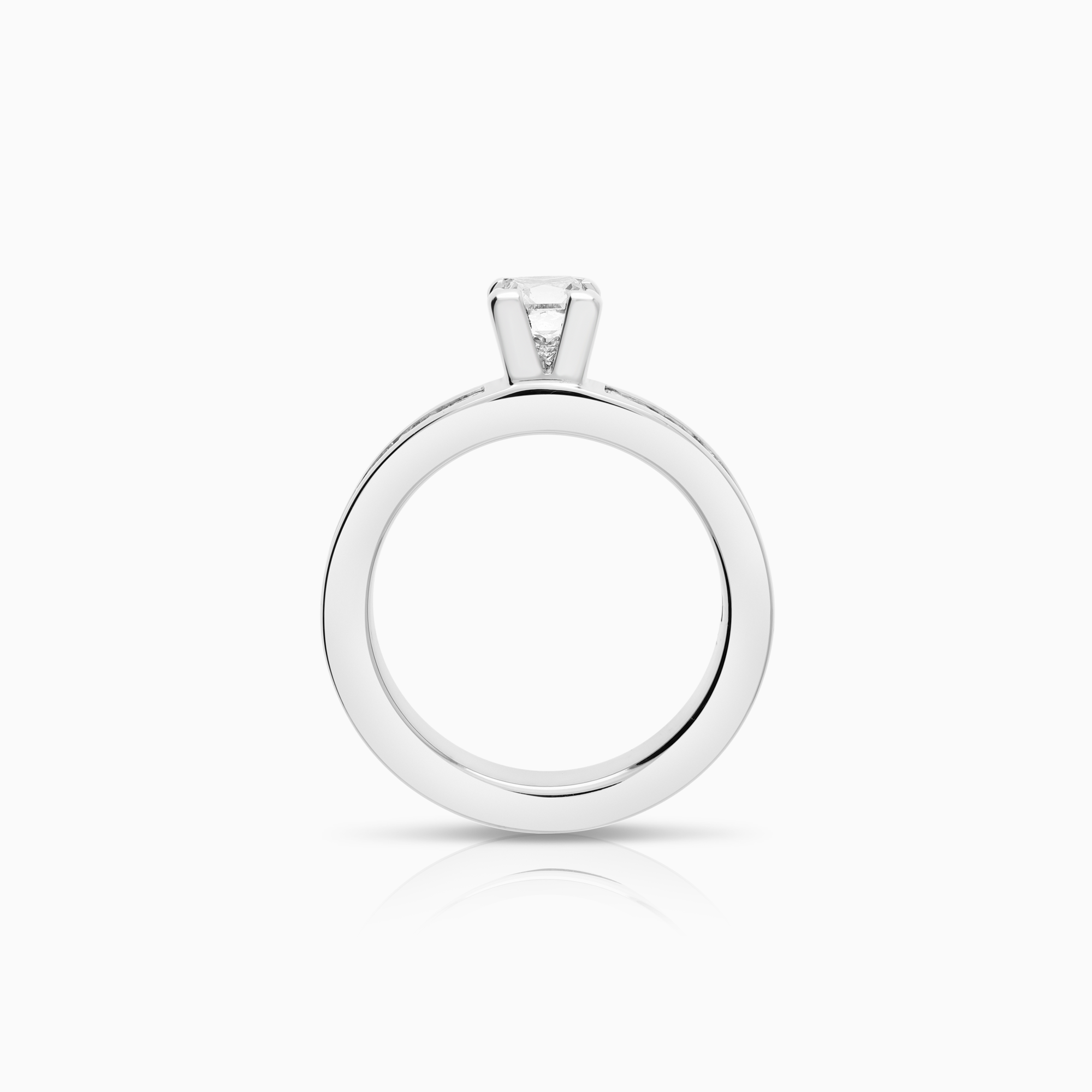 Sidostensring princess 1,60ct 18K