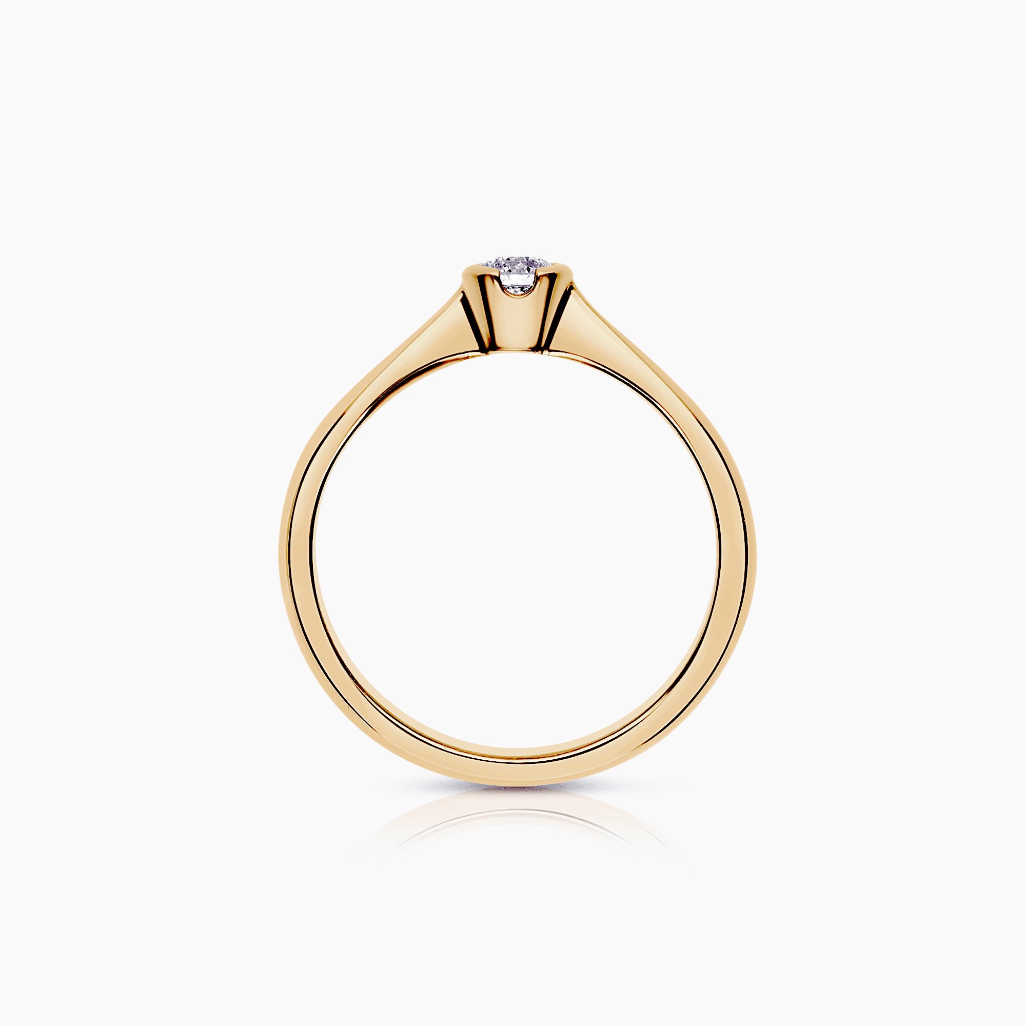 Solitärring 0,15ct 18K guld
