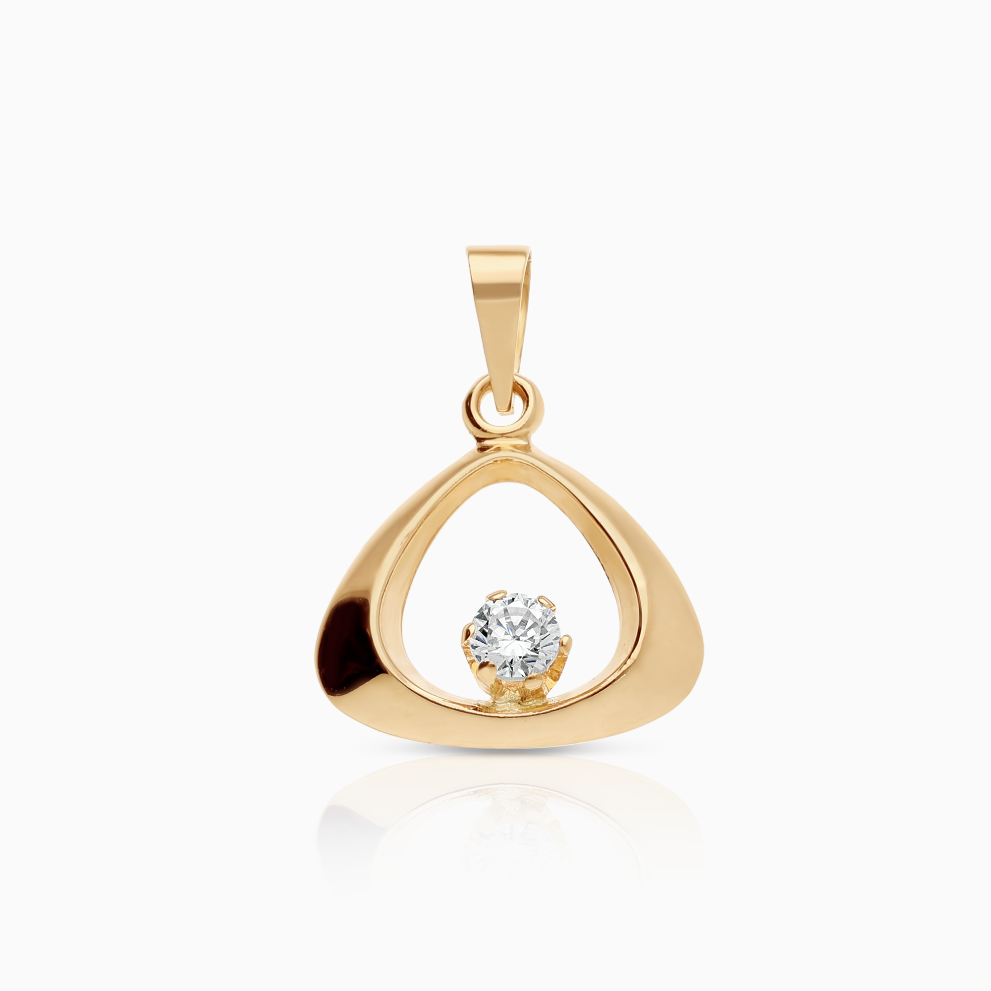 Hänge 0,55g 18K guld med cubic zirconia