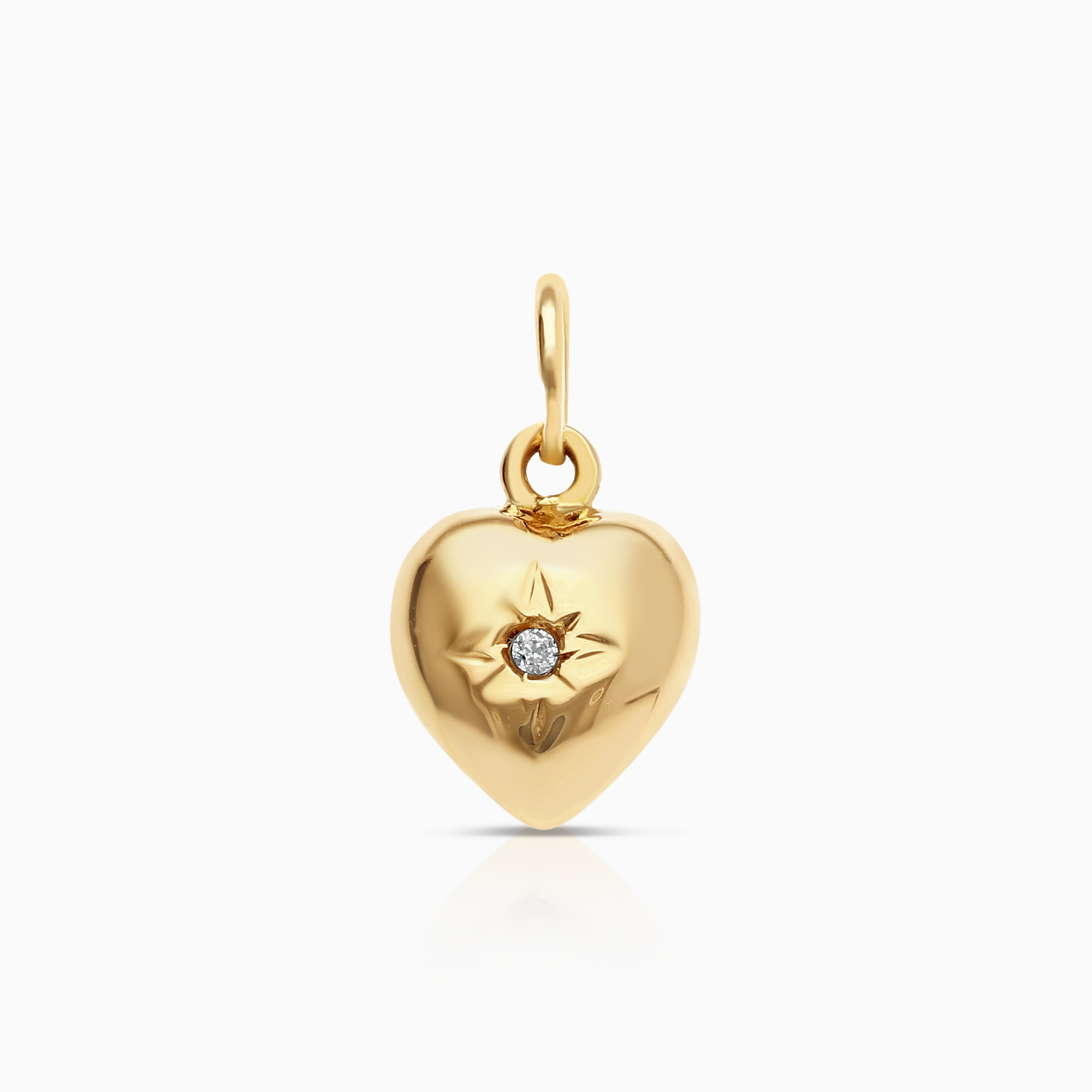 Hängsmycke hjärta 0,60g 18K guld med cubic zirconia