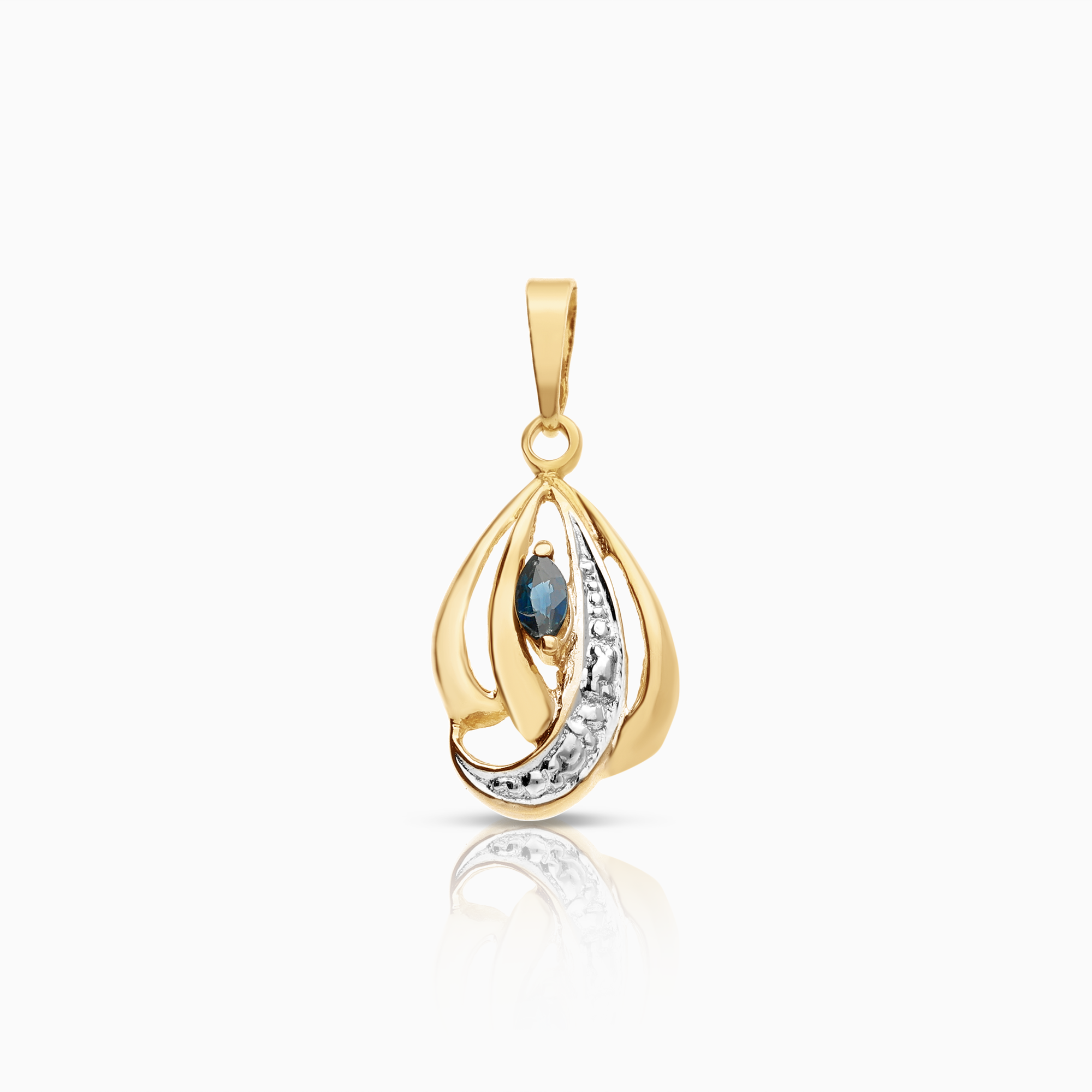 Hängsmycke 0,84g 18K guld med safir
