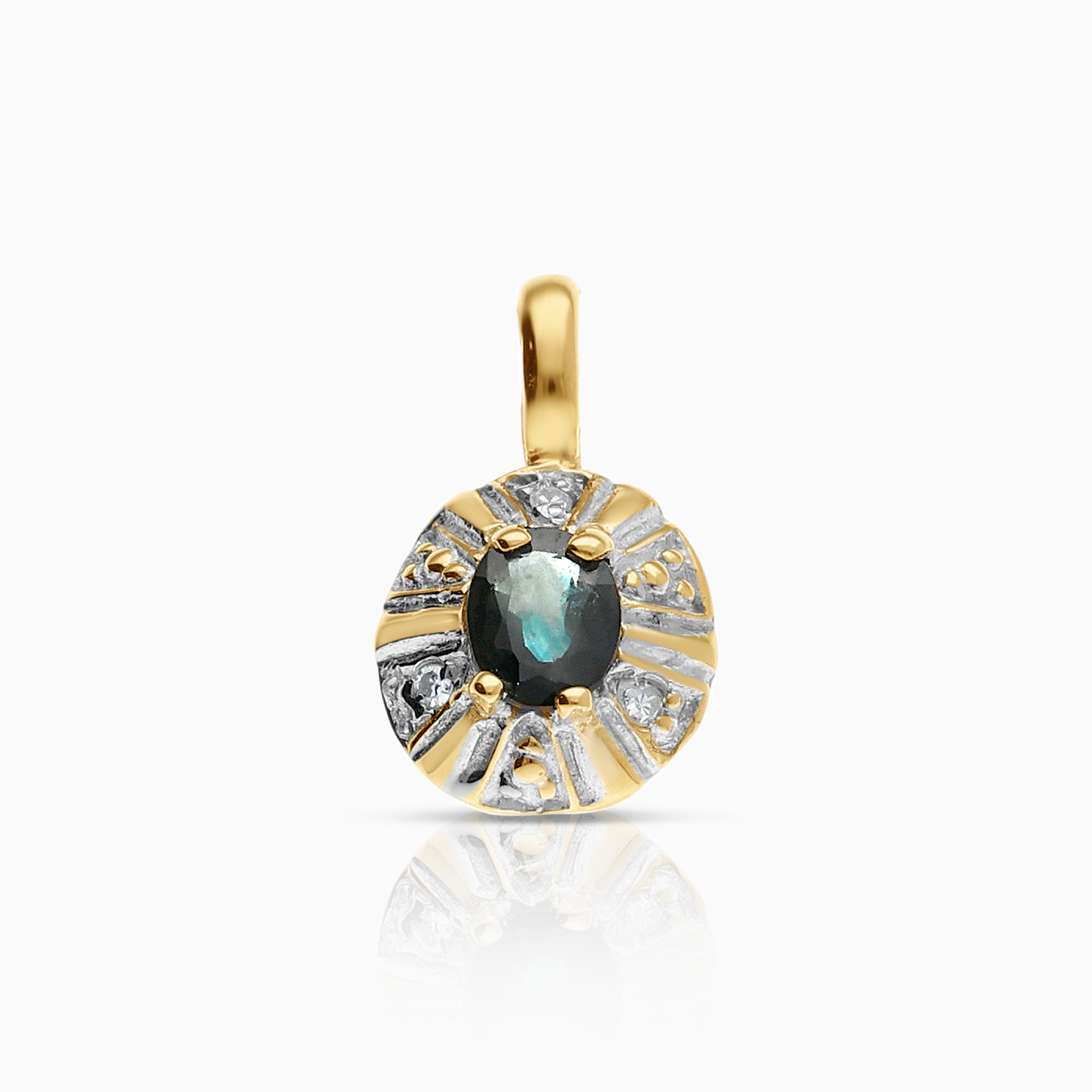 Hängsmycke 0,48g 18K guld med safir