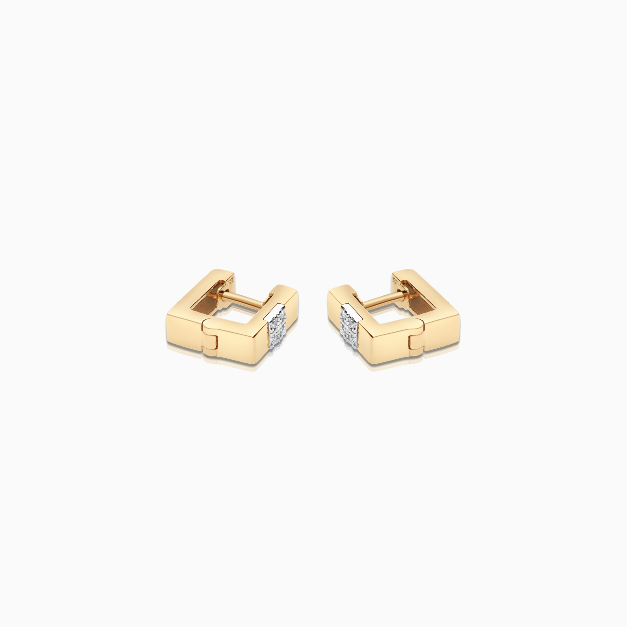 Creol örhänge diamanter 0,08ct 18K guld